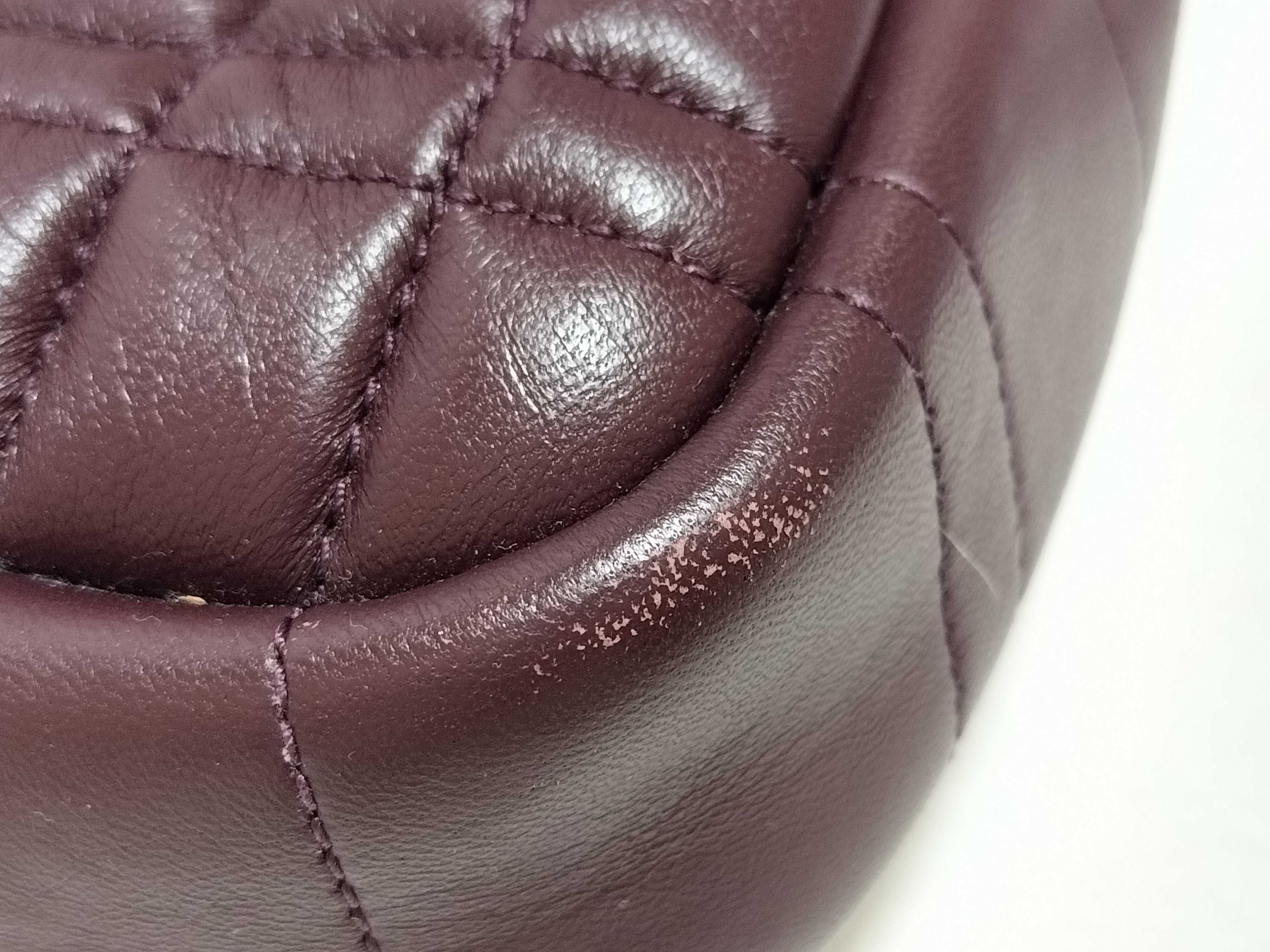 BAG LONDON LOLA LEATHER CHAIN ​​SHOULDER MAROON Shoulder Bag — view 7