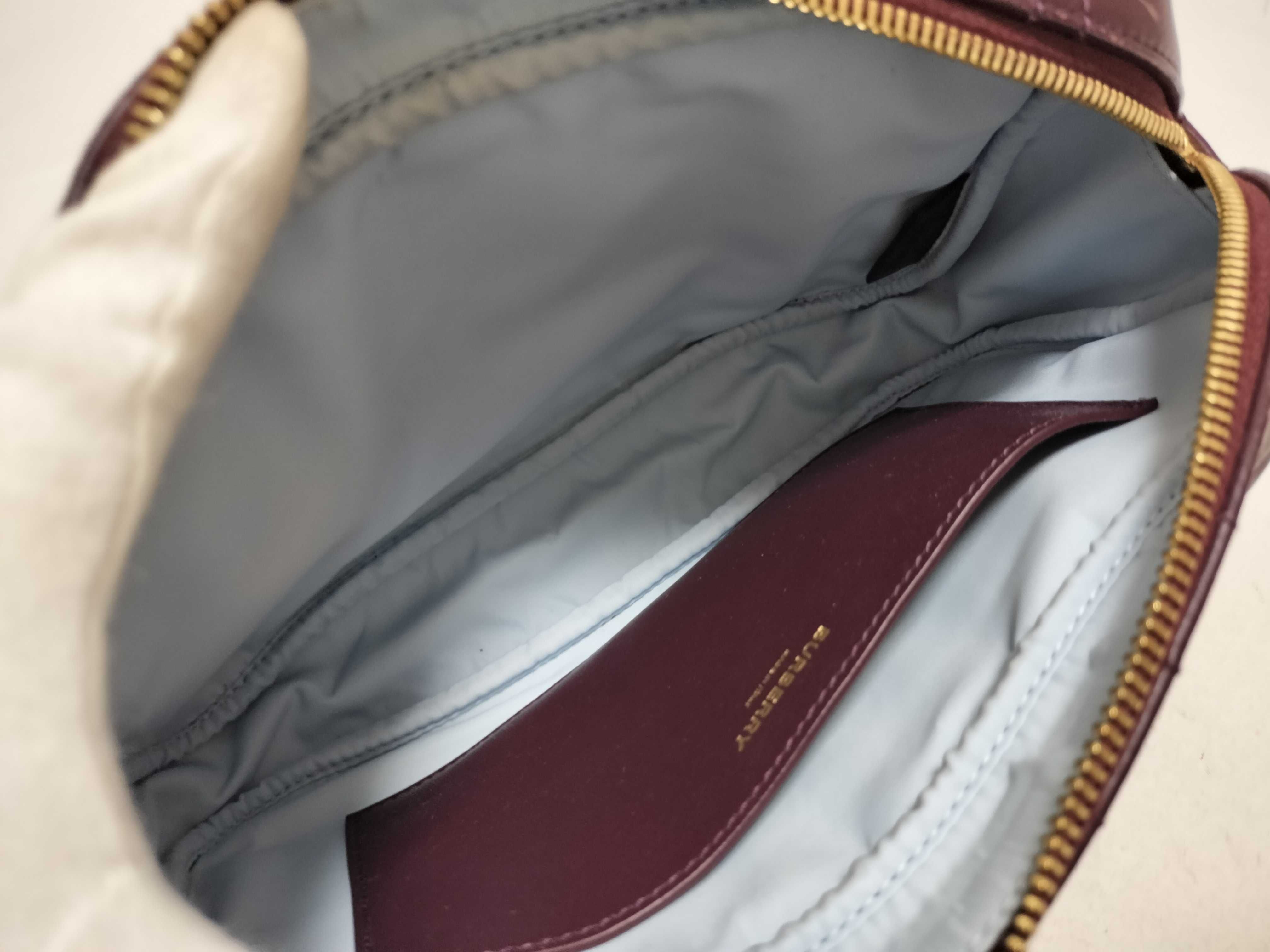 BAG LONDON LOLA LEATHER CHAIN ​​SHOULDER MAROON Shoulder Bag — view 10