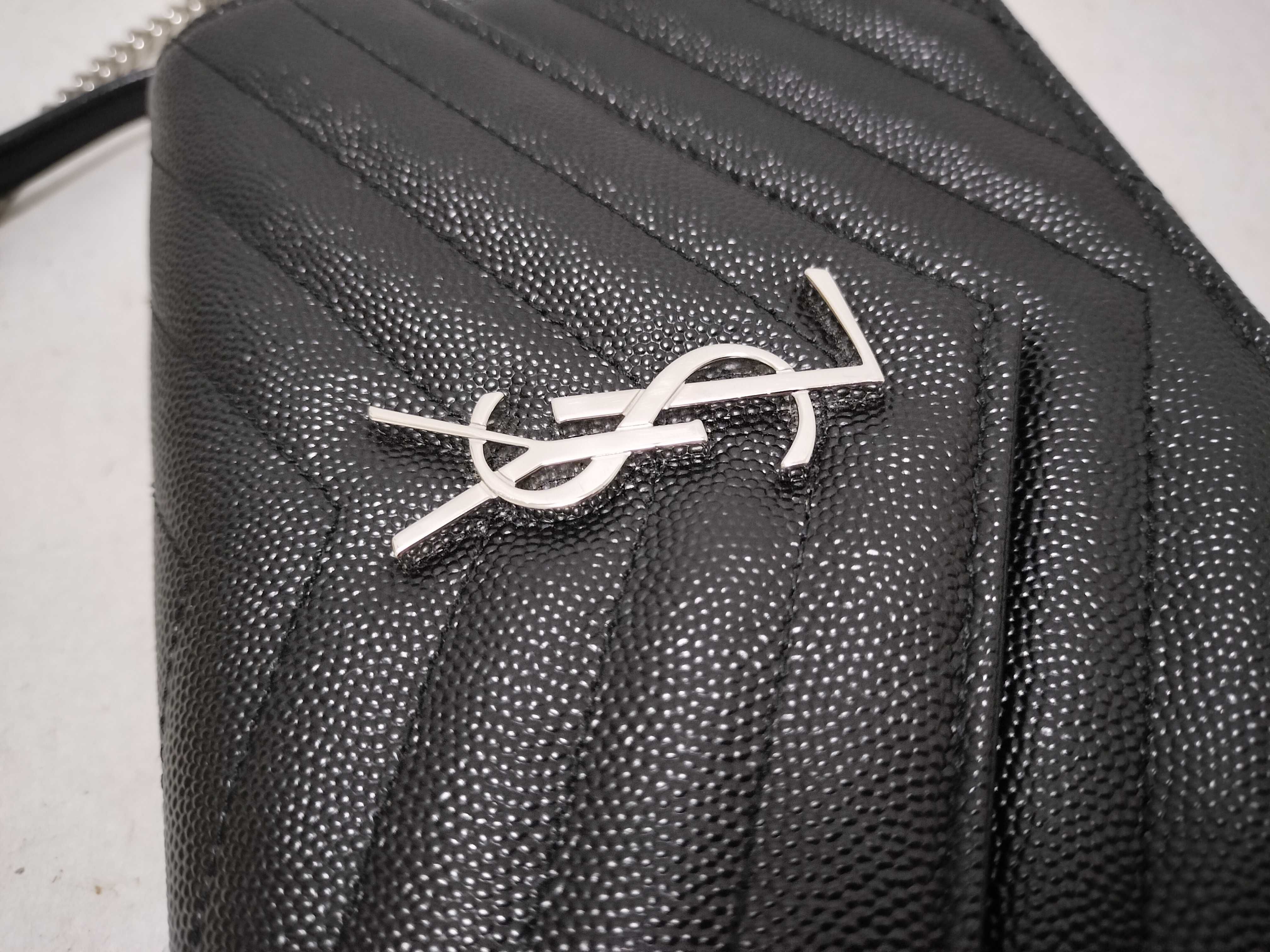 TH-742920 Cassandre Envelope Leather Black SHW Chain Wallet Shoulder Bag — view 13