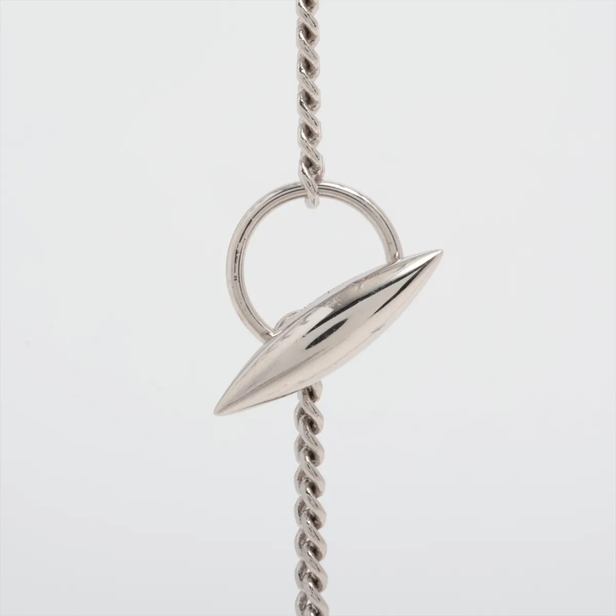 Anagram Necklace, Metal, Silver, — view 3
