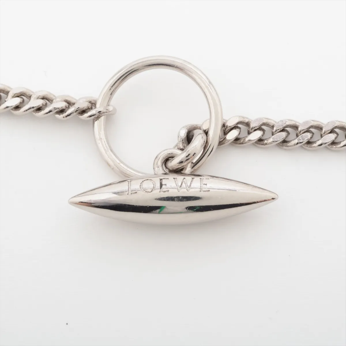 Anagram Necklace, Metal, Silver, — view 4