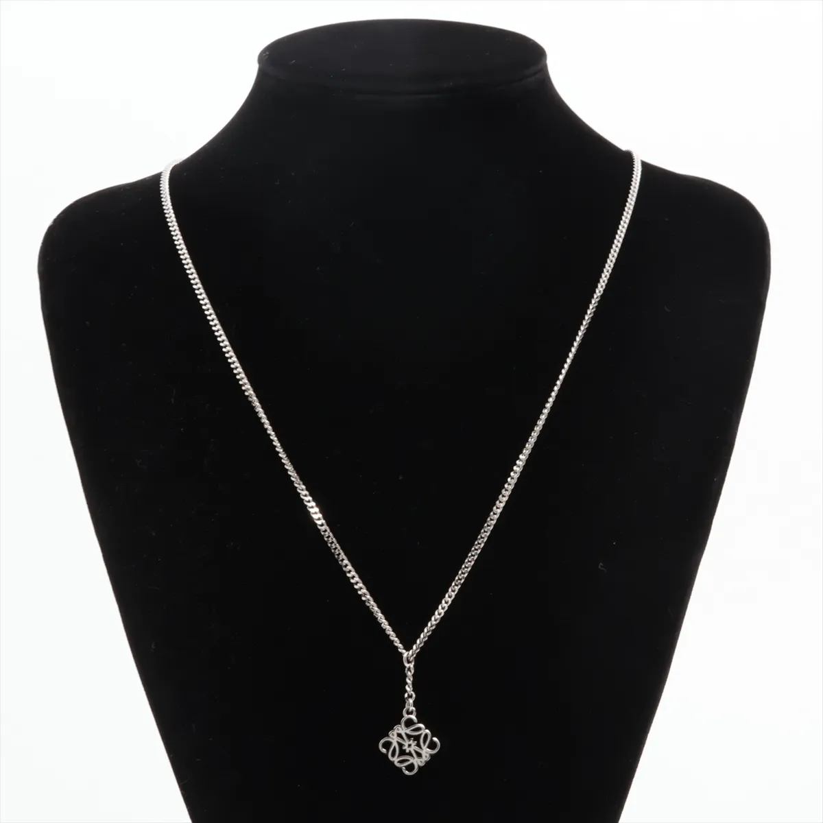 Anagram Necklace, Metal, Silver, — view 5