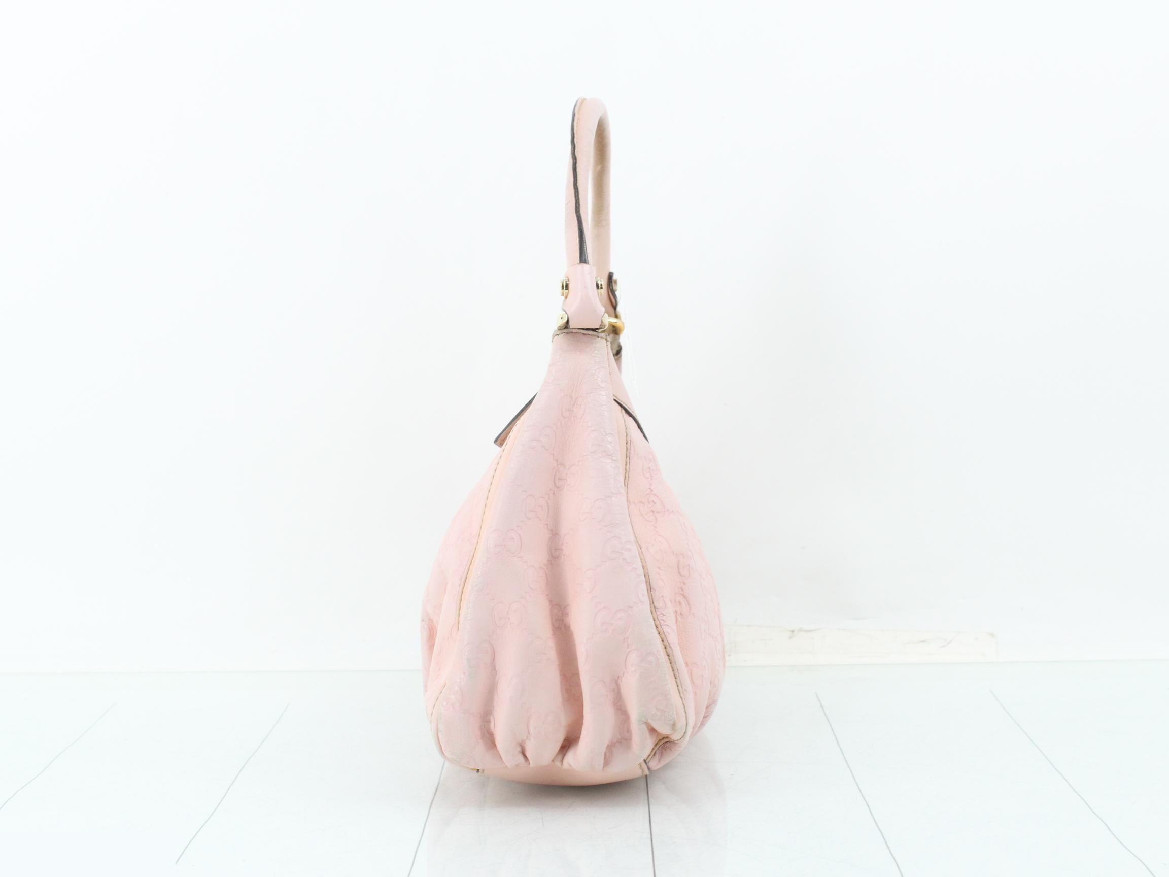 Abbey GG Shima Leather One-Shoulder Bag Handbag 190525 — view 4
