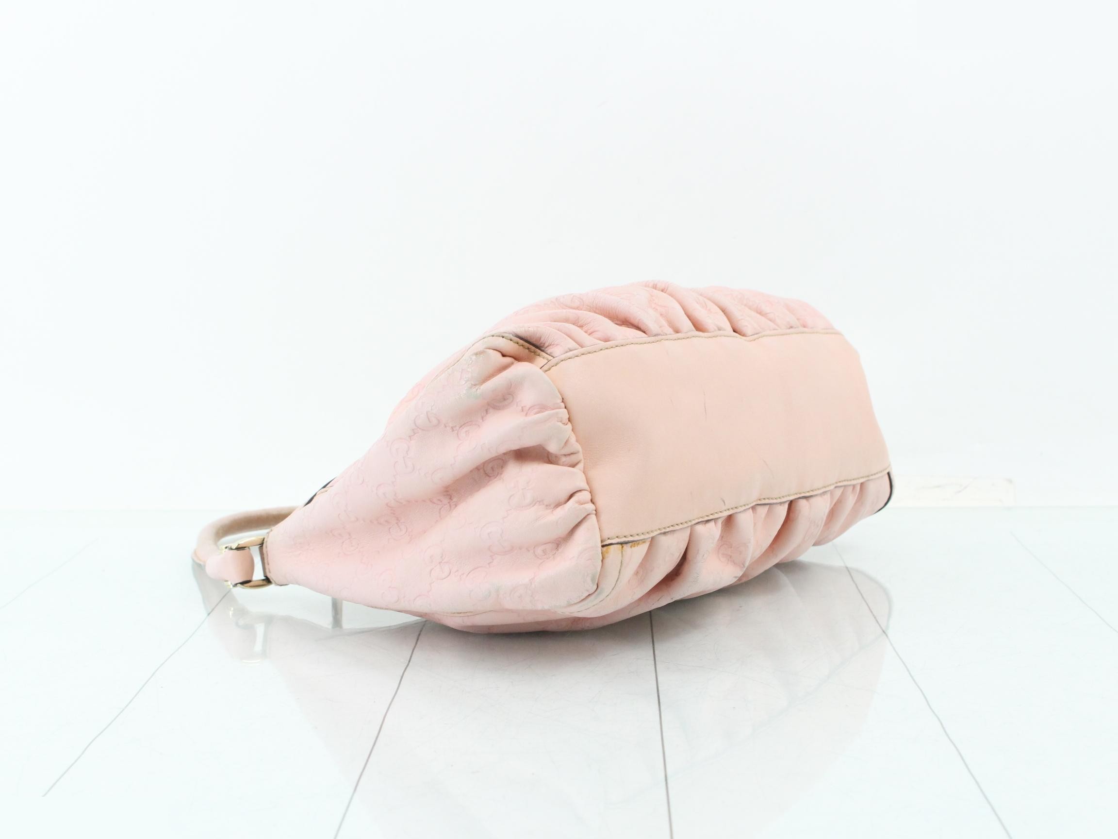 Abbey GG Shima Leather One-Shoulder Bag Handbag 190525 — view 5