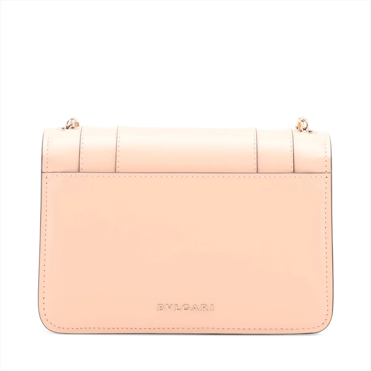 Serpenti Forever Leather Chain Shoulder Bag, Pink — view 2