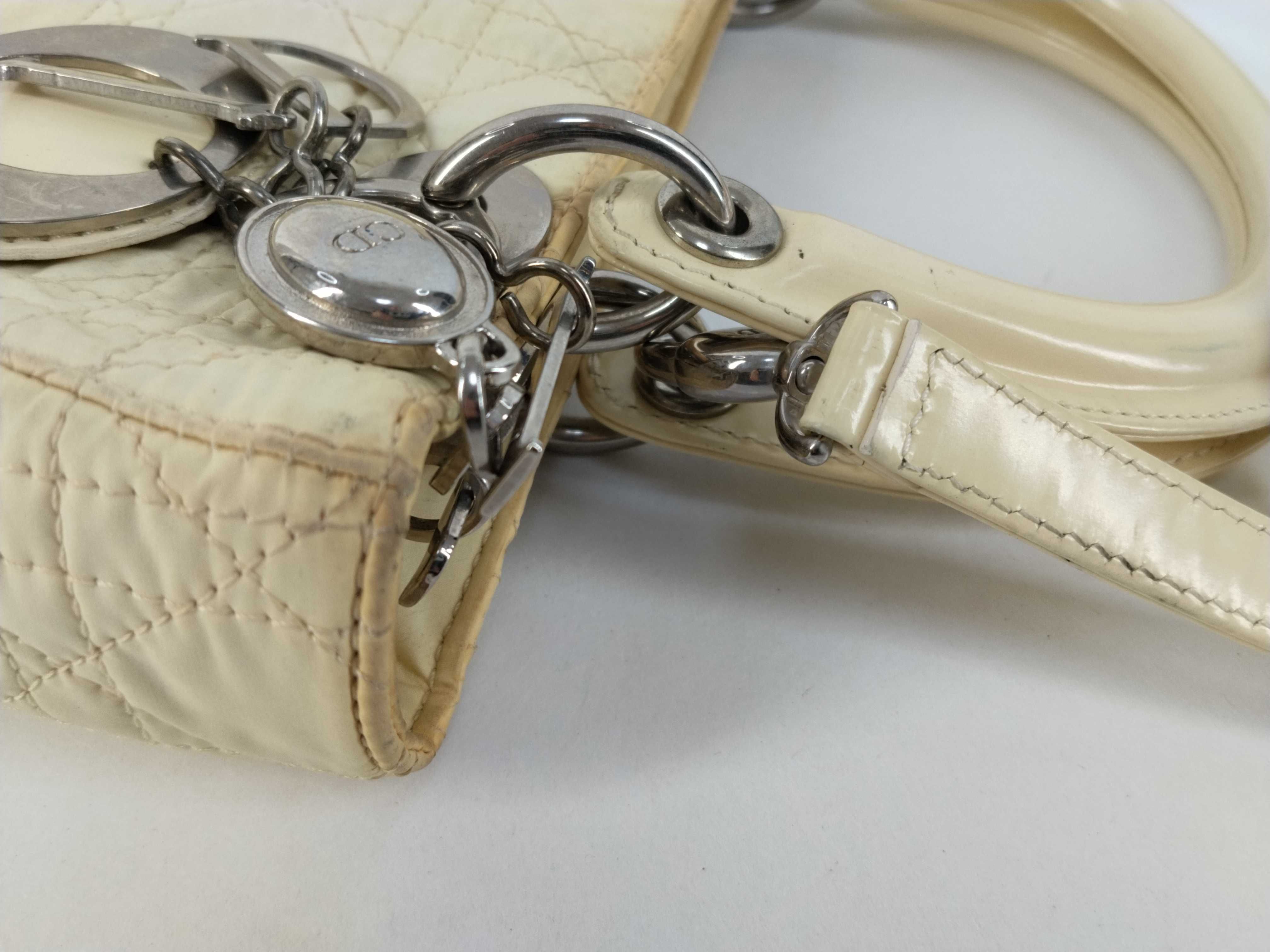 Lady Dior handbag, ivory. — view 5