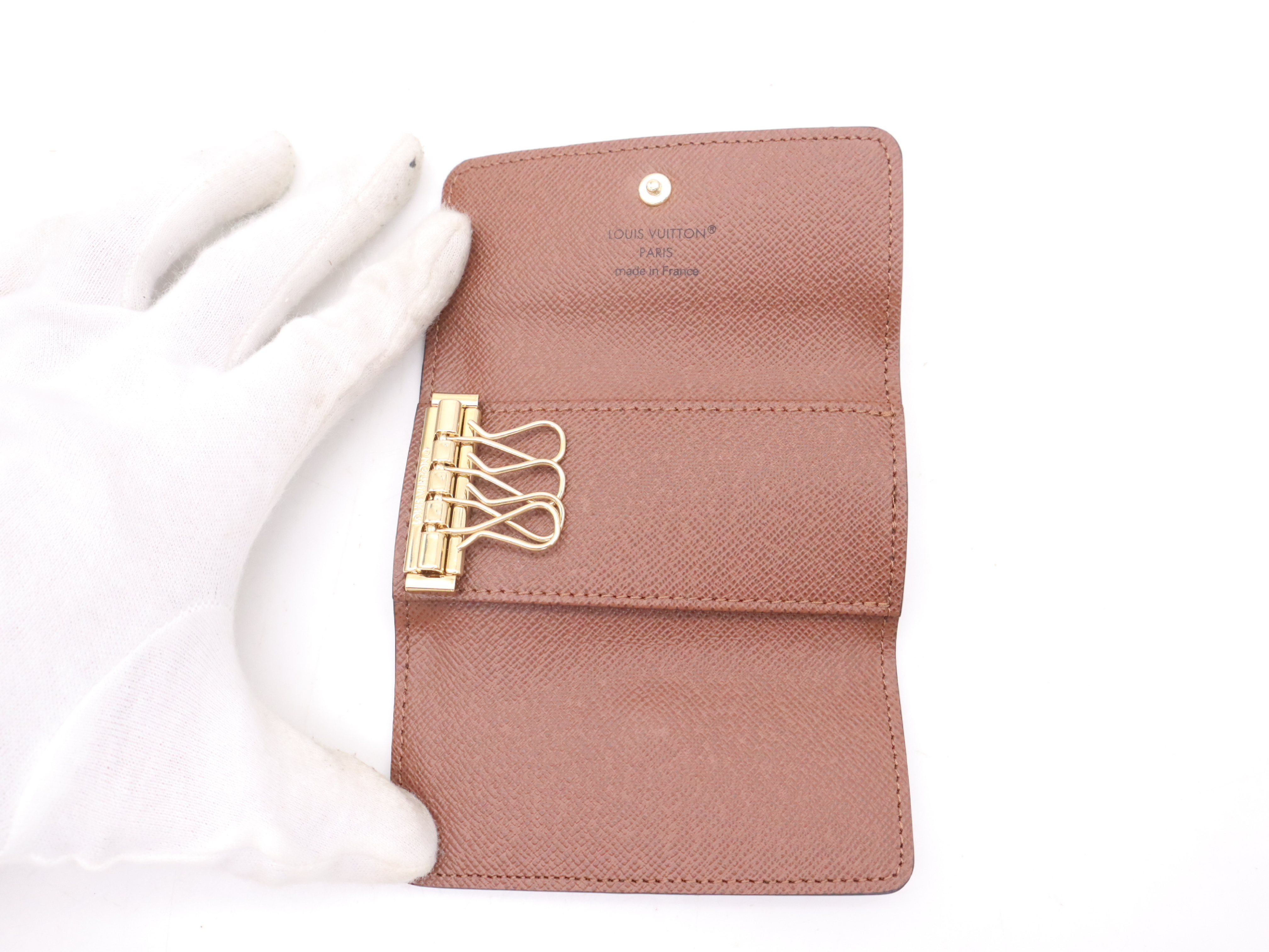 M69517 Monogram Multicles 4 Key Case/Key Holder (with dust bag and box) — view 7