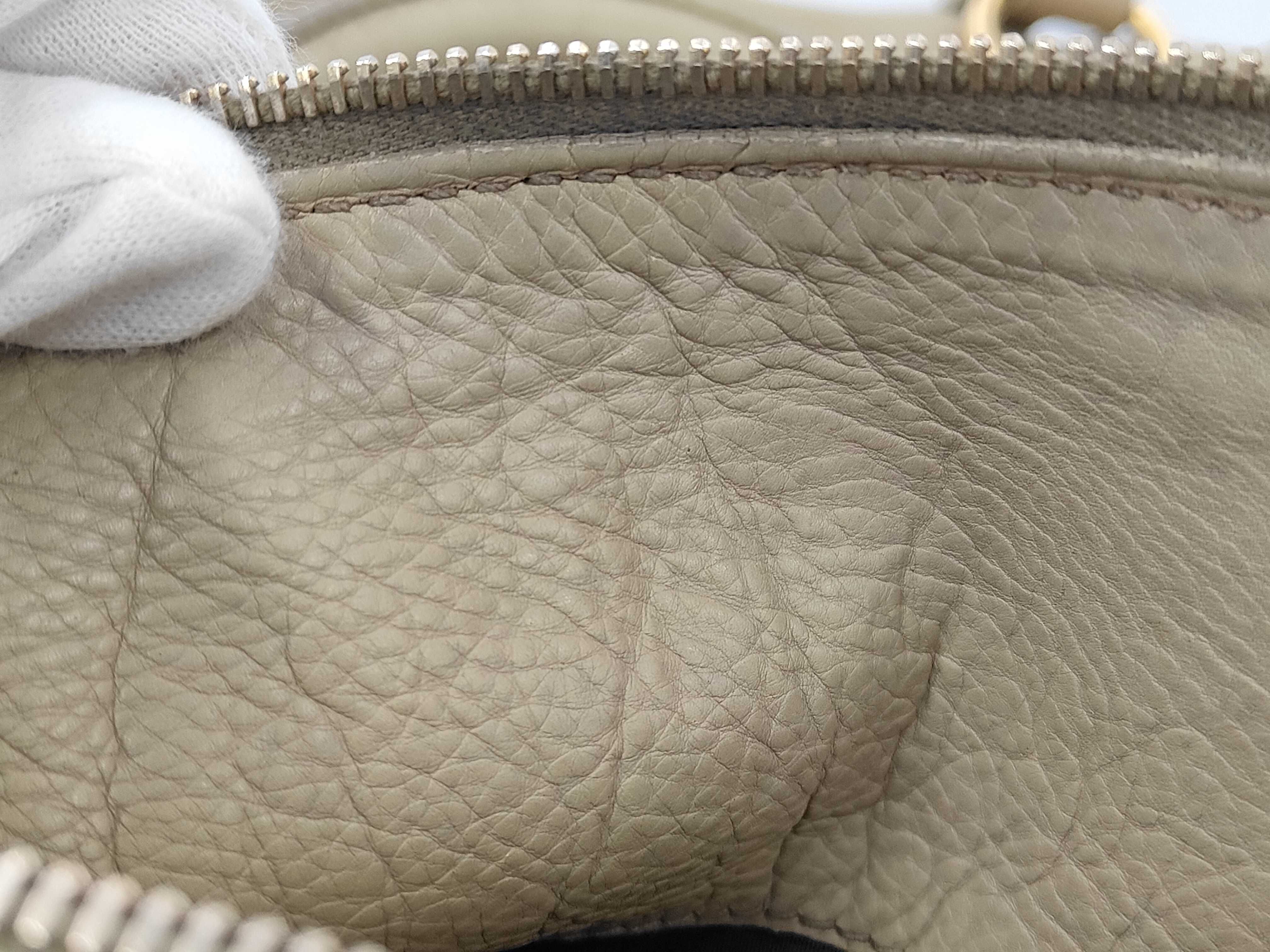 Beige Calfskin Vitello Luxe 2-Way Handbag — view 11