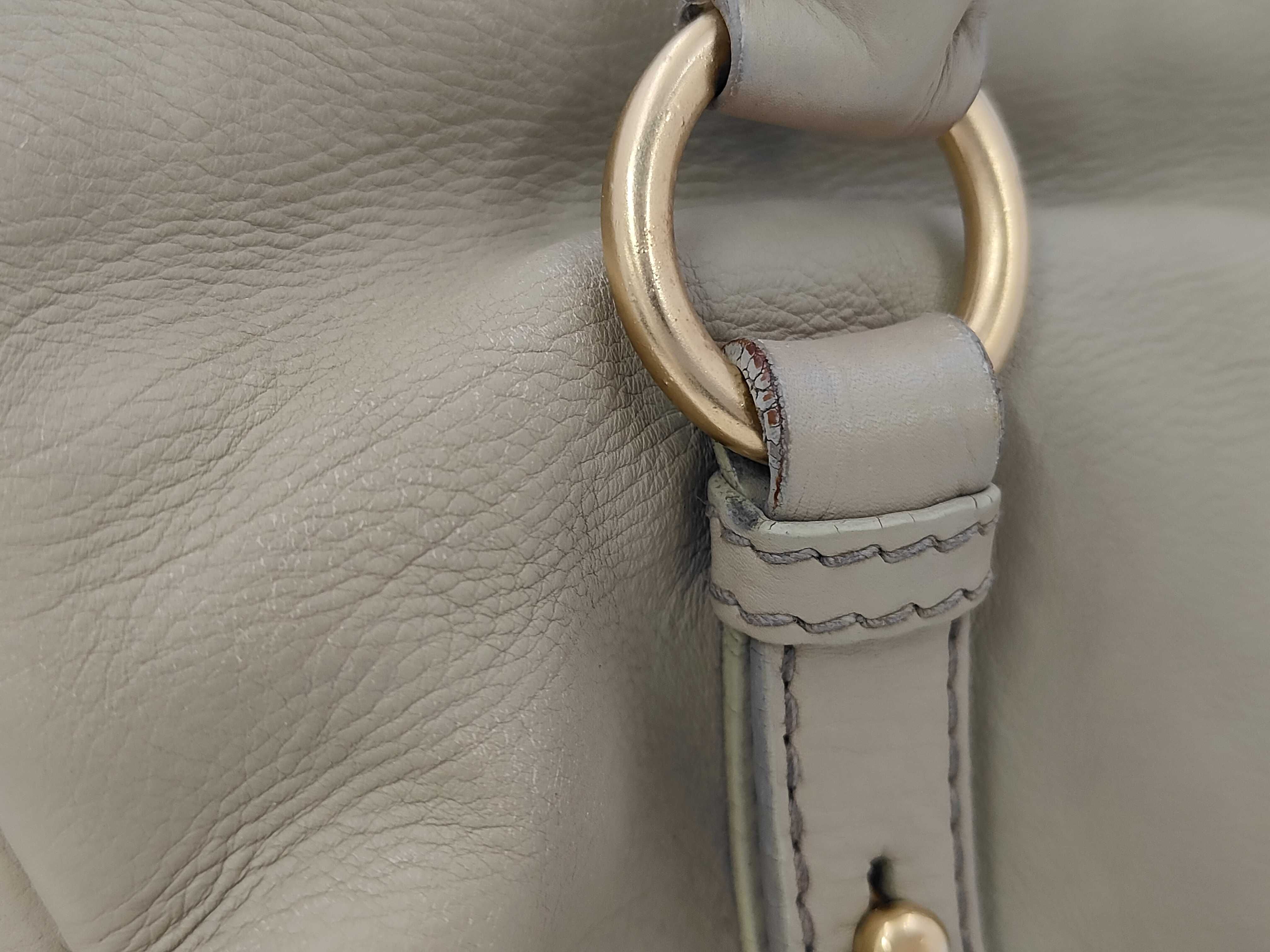 Beige Calfskin Vitello Luxe 2-Way Handbag — view 4