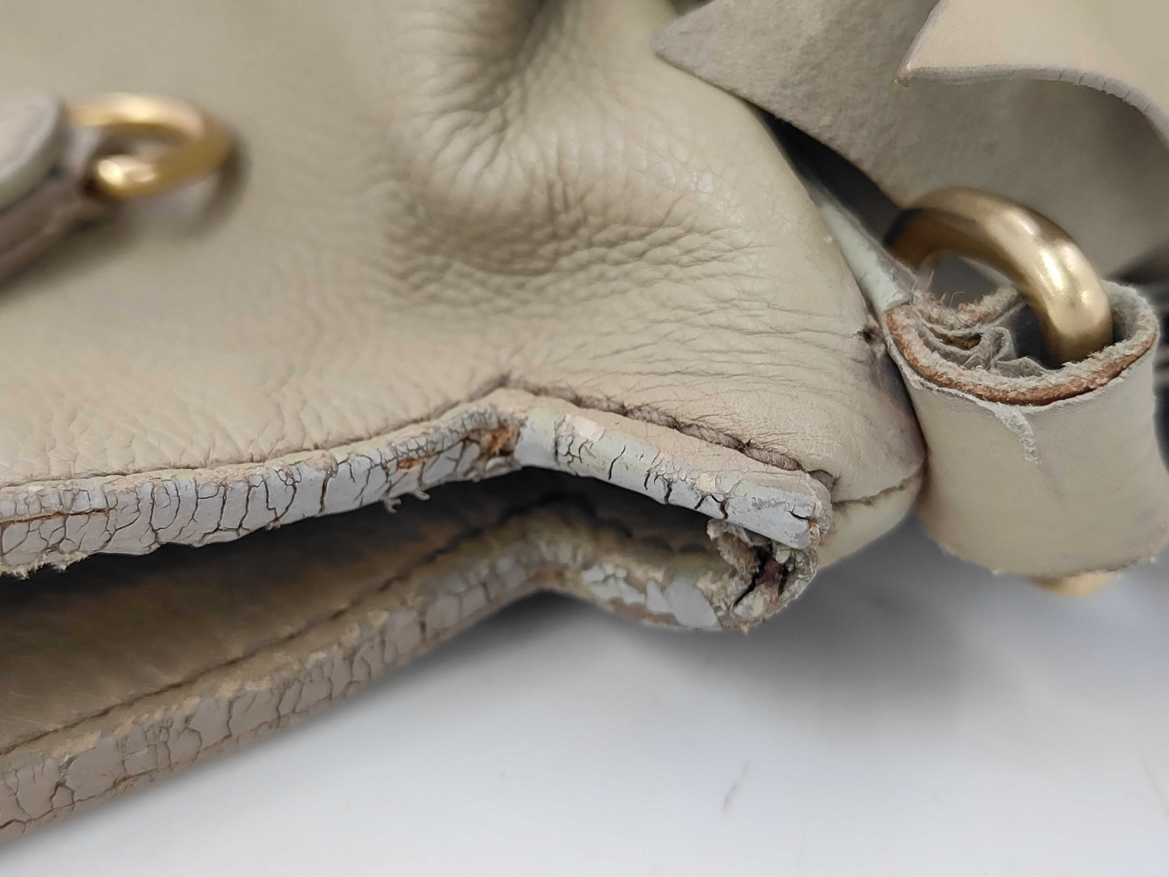 Beige Calfskin Vitello Luxe 2-Way Handbag — view 7