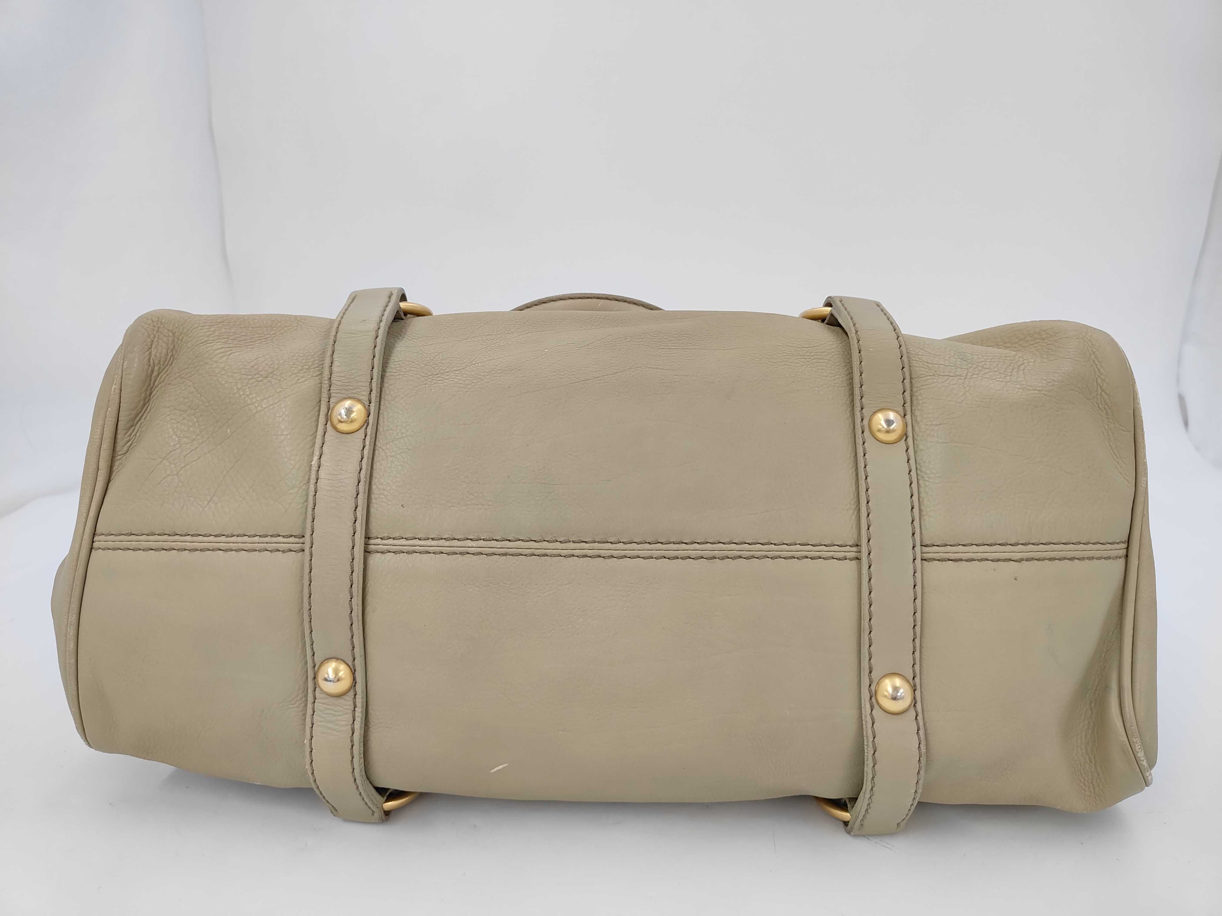 Beige Calfskin Vitello Luxe 2-Way Handbag — view 9