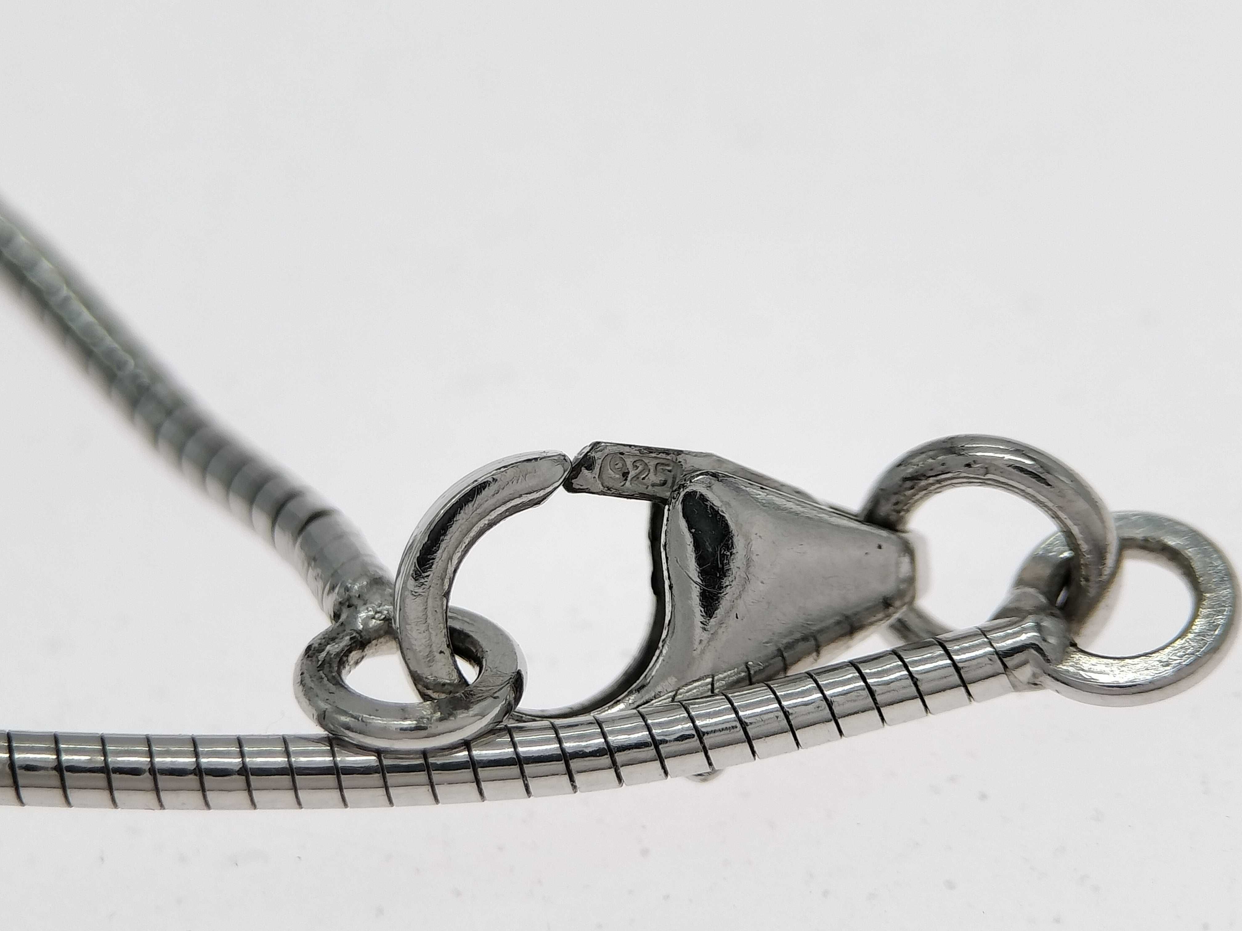 Pop Ash Black x Silver Necklace 925 Engraved Necklace — view 8