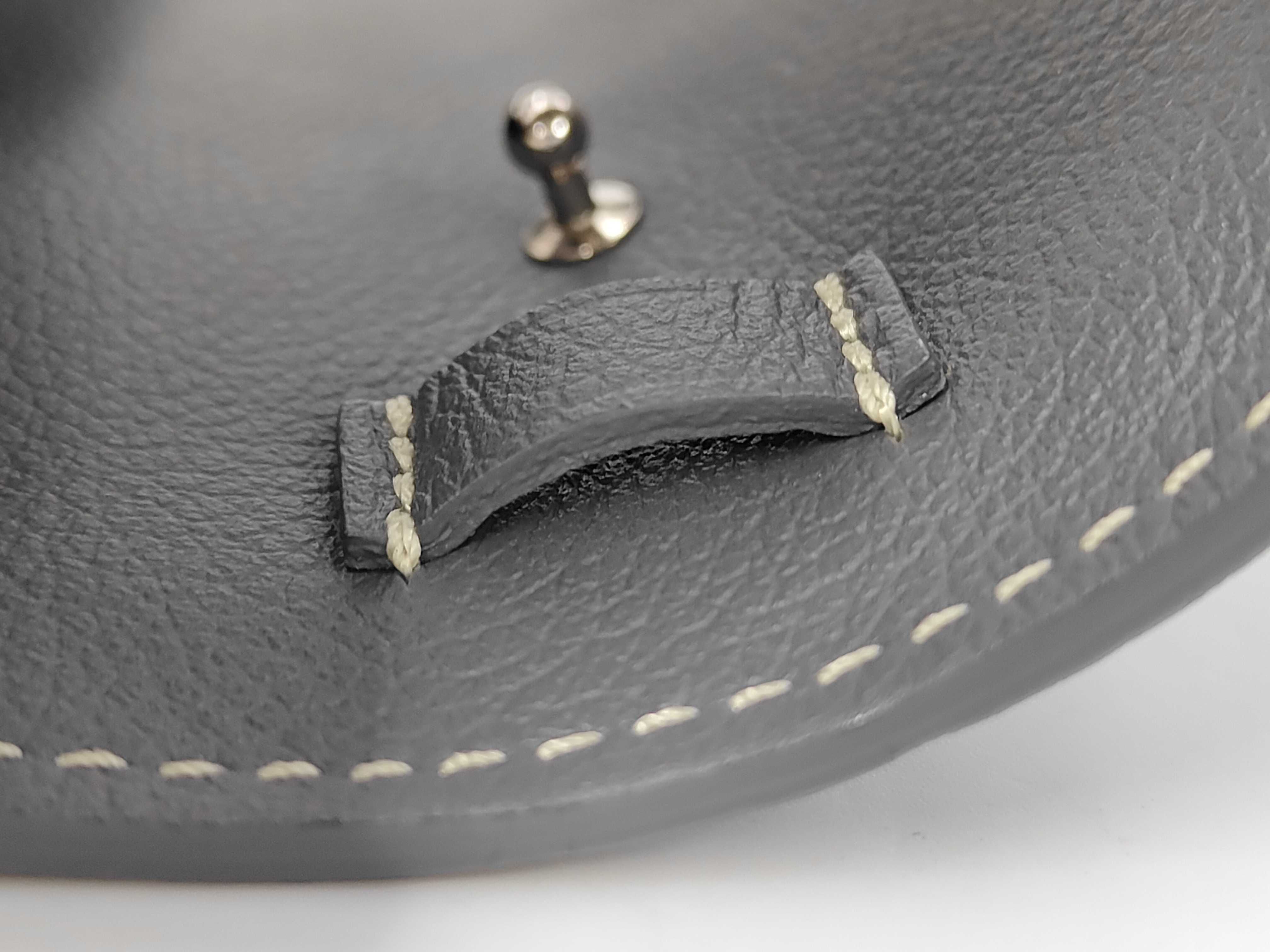 Sofia Shoulder Bag, Gray, with Box, Strap, and Dust Bag. — view 8