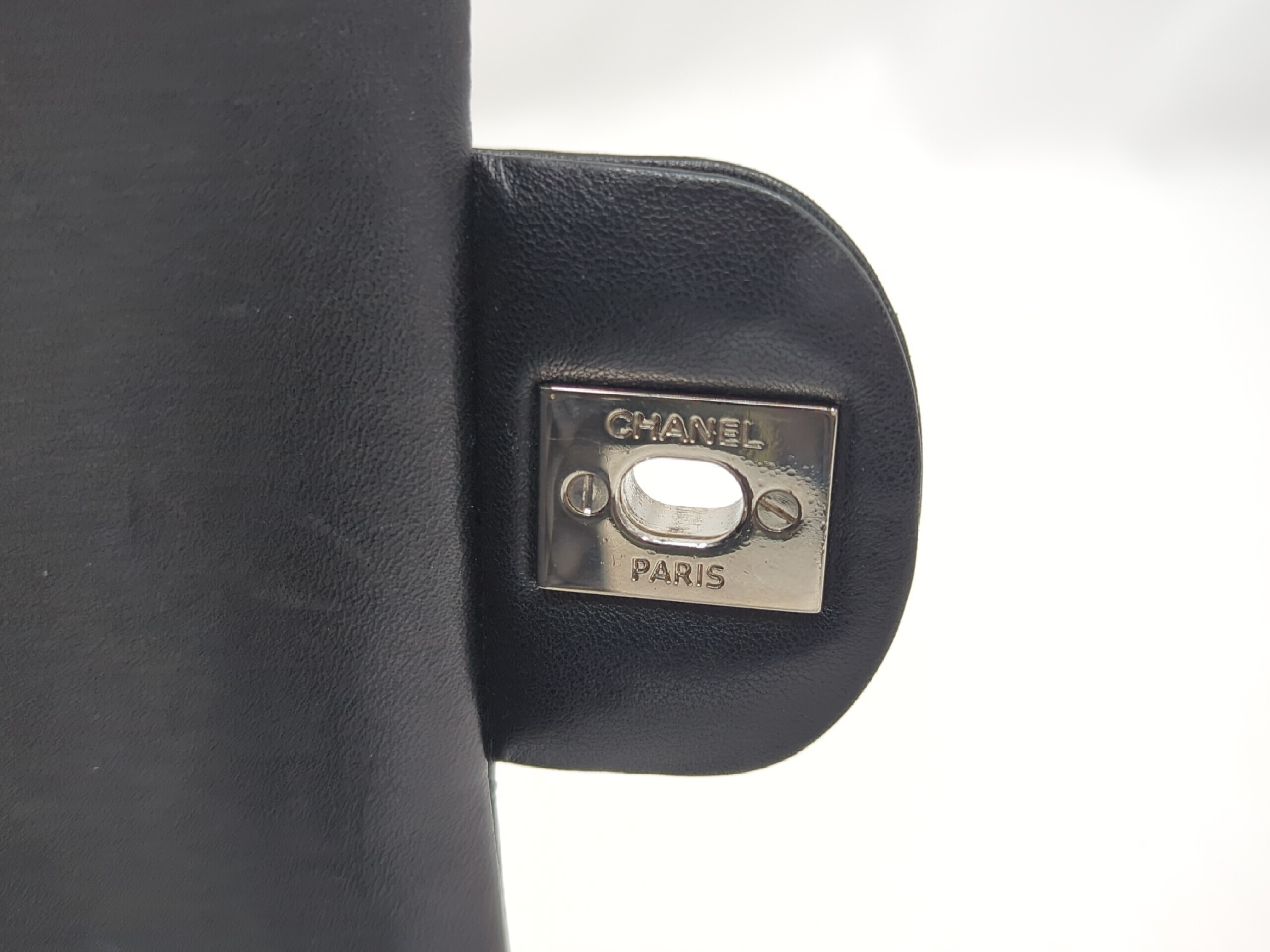 Lambskin Matelassé Double Flap 25 Black Silver Hardware Serial Number 21-series Shoulder Bag — view 14
