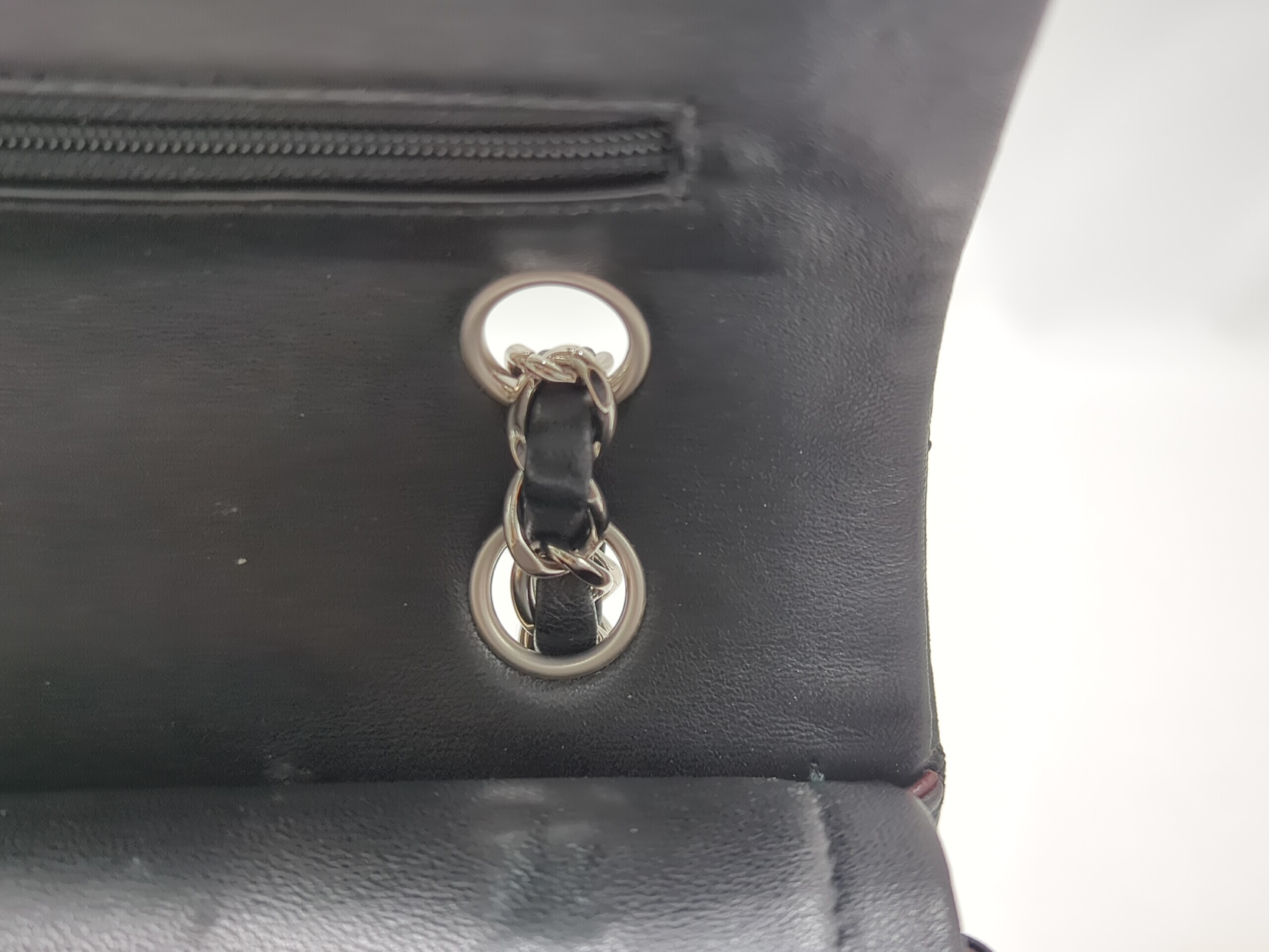 Lambskin Matelassé Double Flap 25 Black Silver Hardware Serial Number 21-series Shoulder Bag — view 8