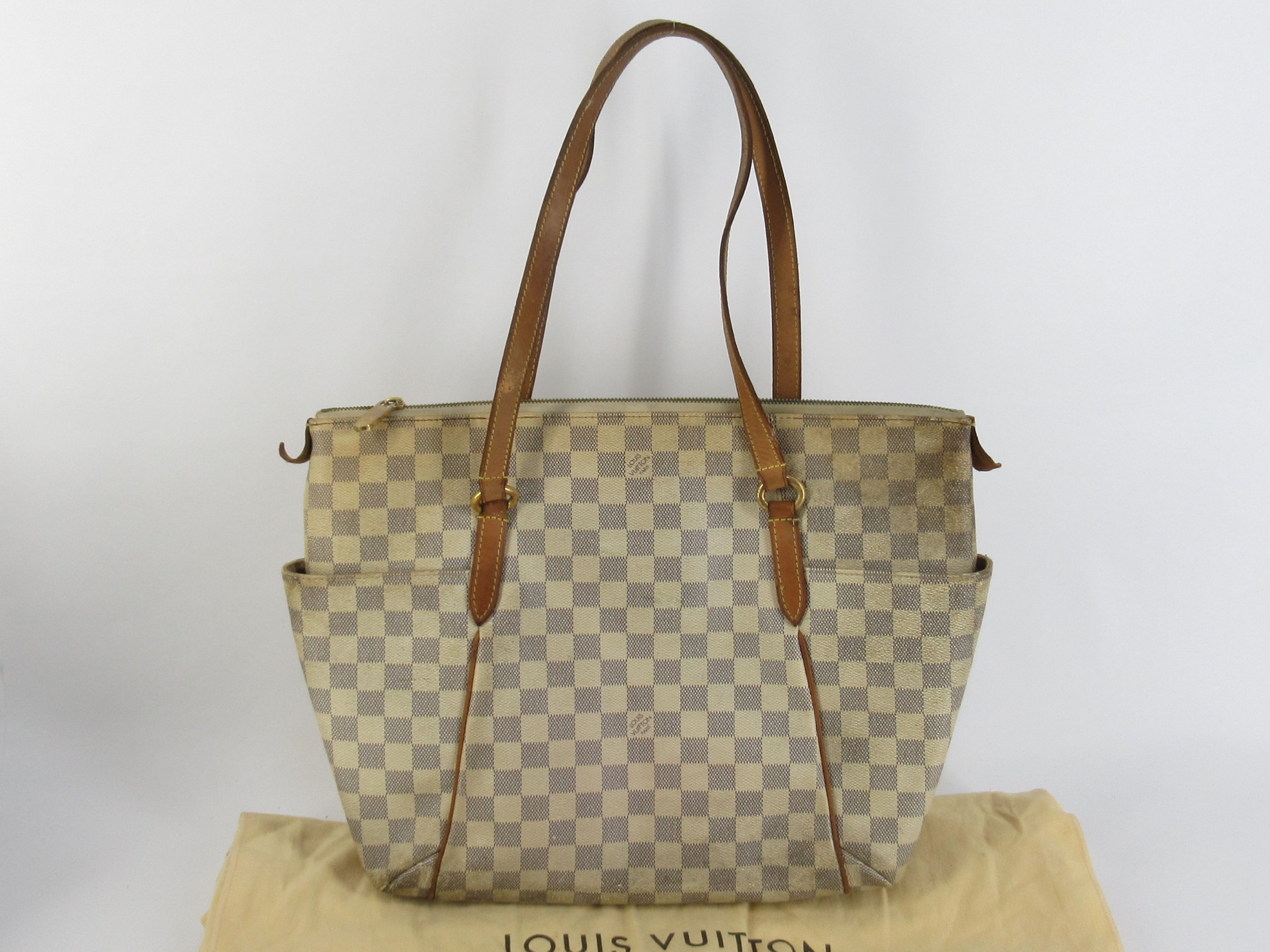 Damier Azur PH - Damier Azur White Totally PM Canvas Tote Bag