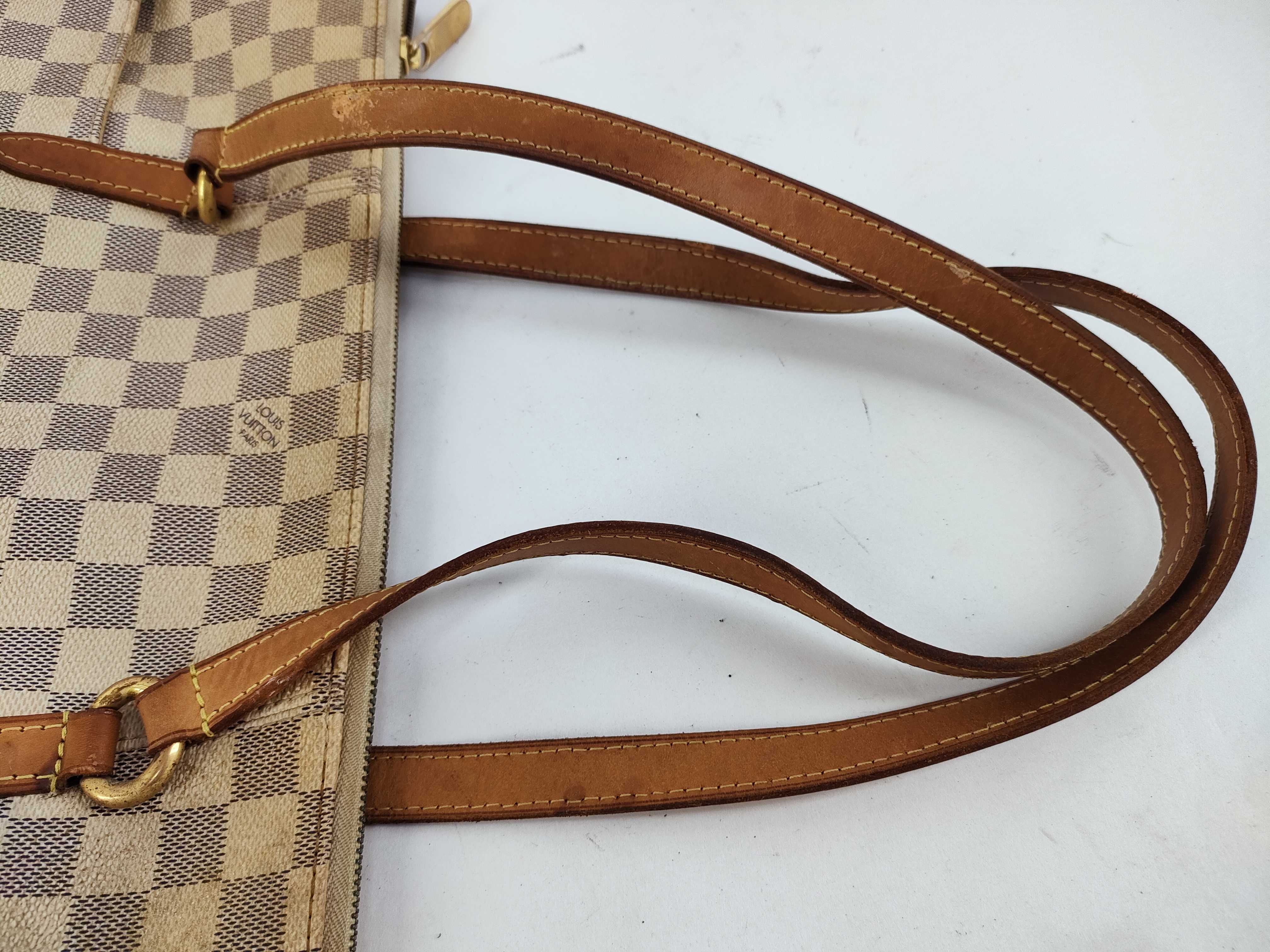 Damier Azur PH - Damier Azur White Totally PM Canvas Tote Bag — view 3