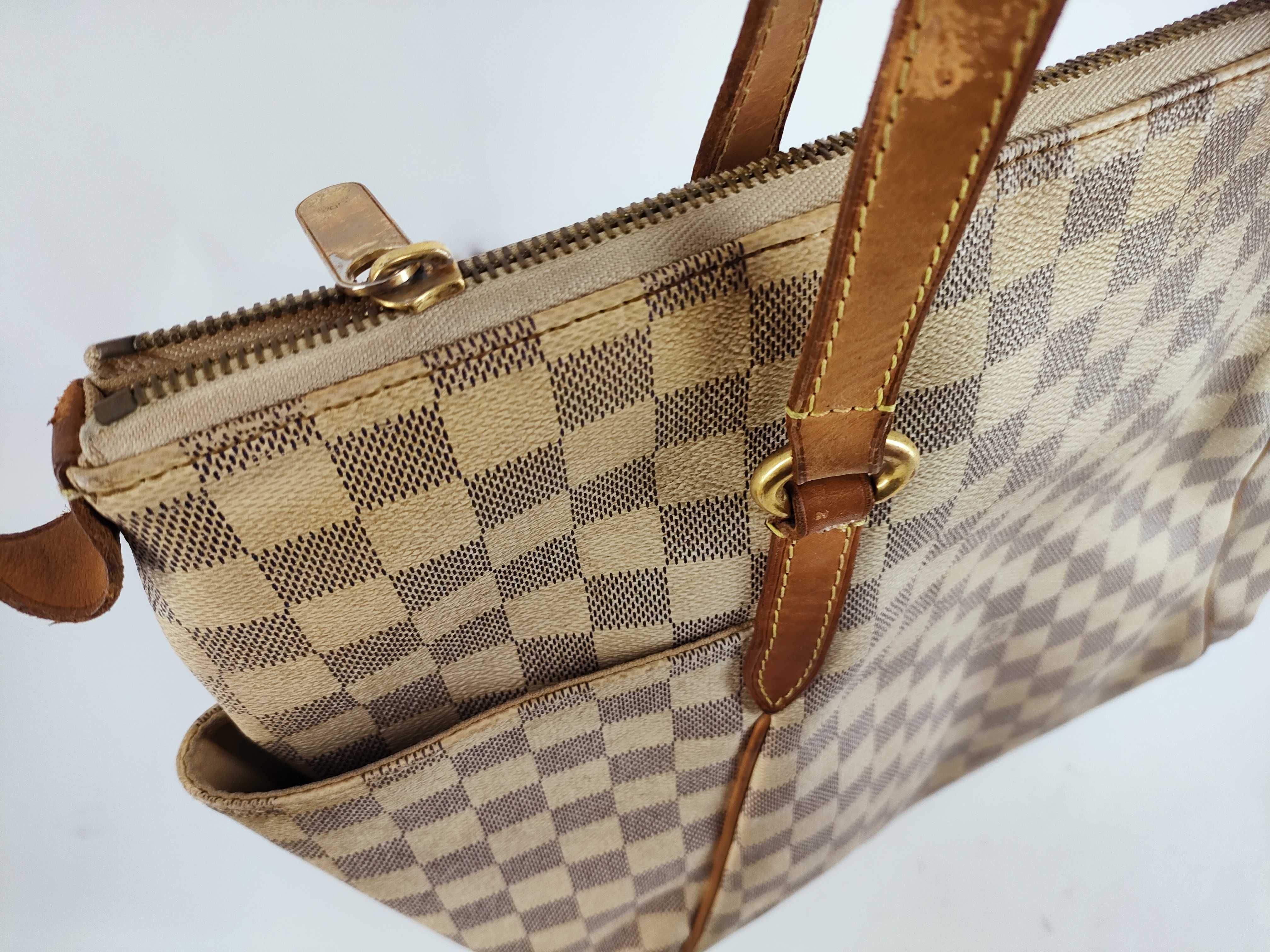 Damier Azur PH - Damier Azur White Totally PM Canvas Tote Bag — view 8