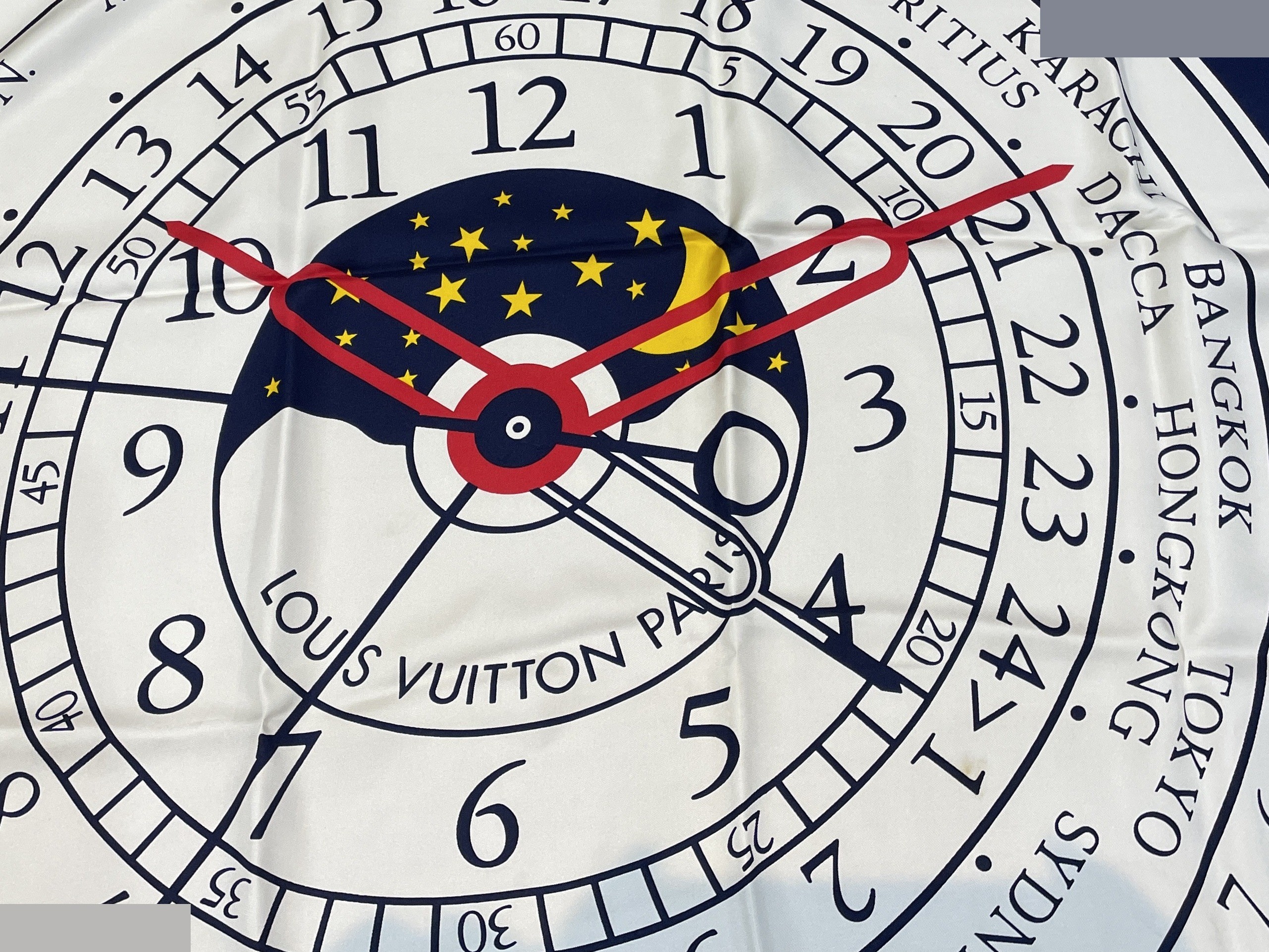 Montre 1988 Gae Aulenti, clock pattern, silk, large scarf, 84 x 86 cm — view 6