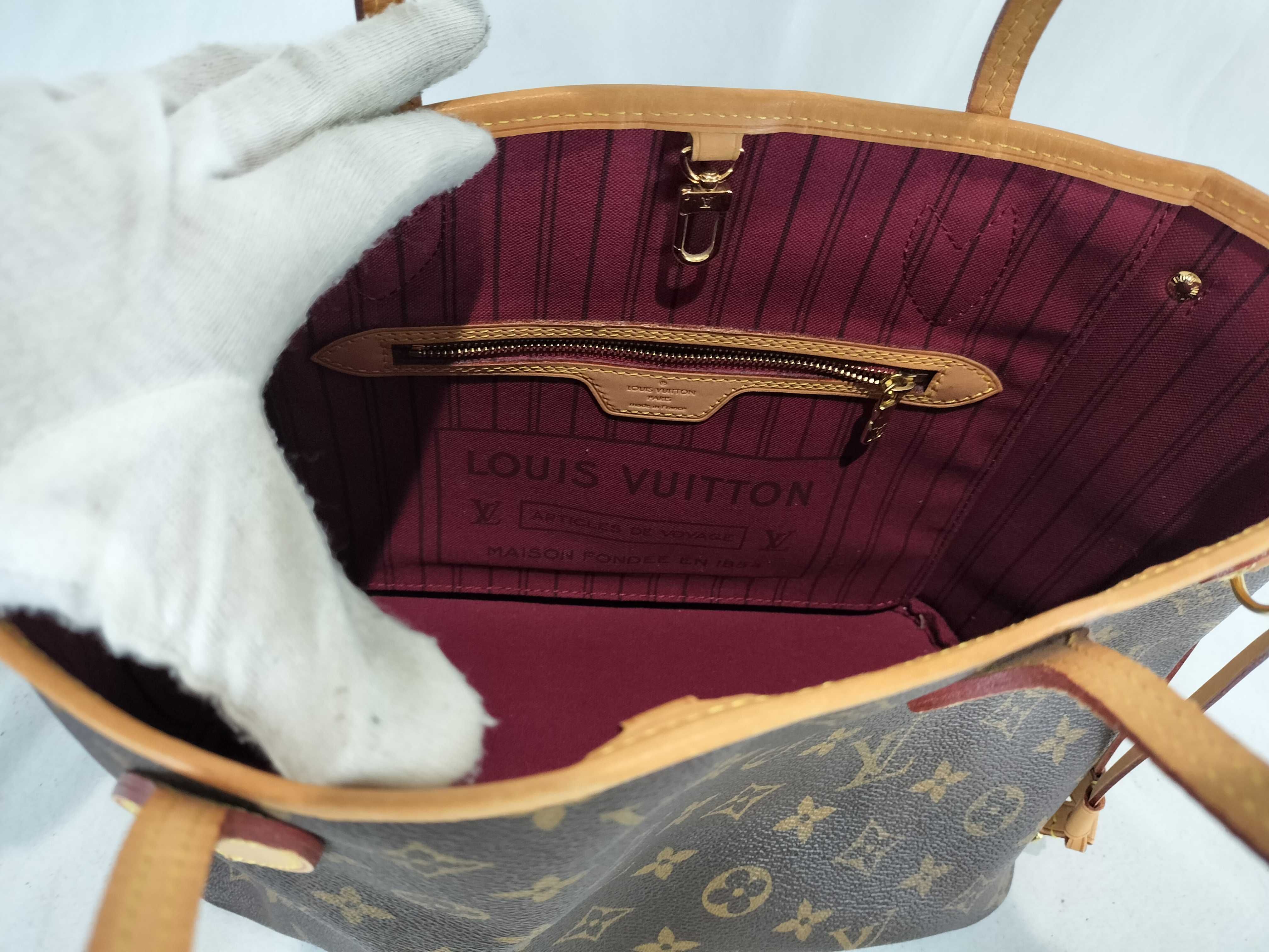 Monogram Neverfull Fuchsia Handbag — view 8
