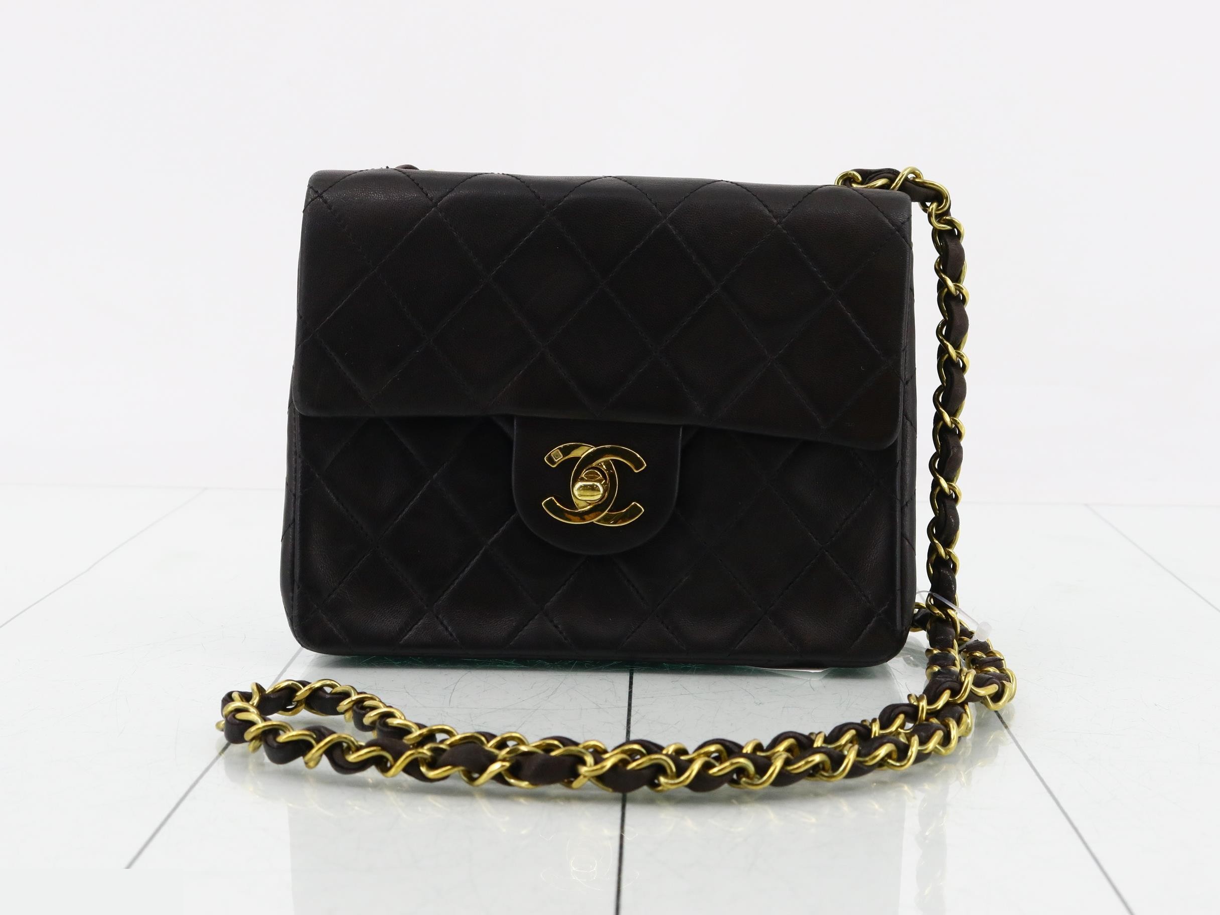 Matelassé 17 Classic Chain Shoulder Bag, Lambskin, Black, Series 2, with original seal.