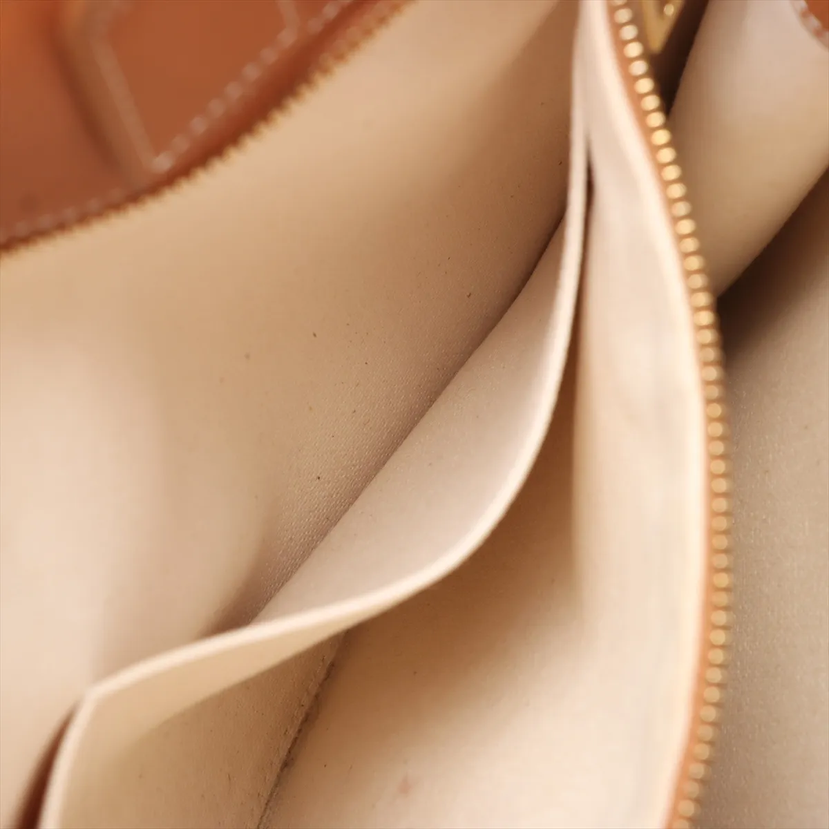 Vertical Cover Large Canvas x Leather Tote Bag Beige x Brown — view 10