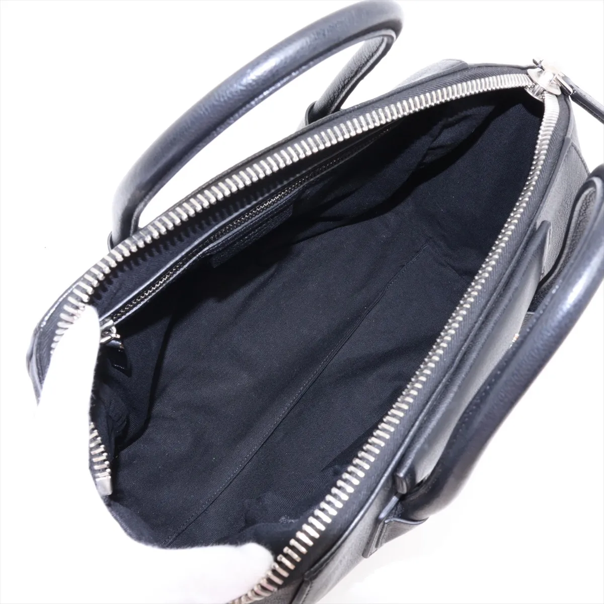 Antigona Leather 2-Way Handbag, Black — view 8