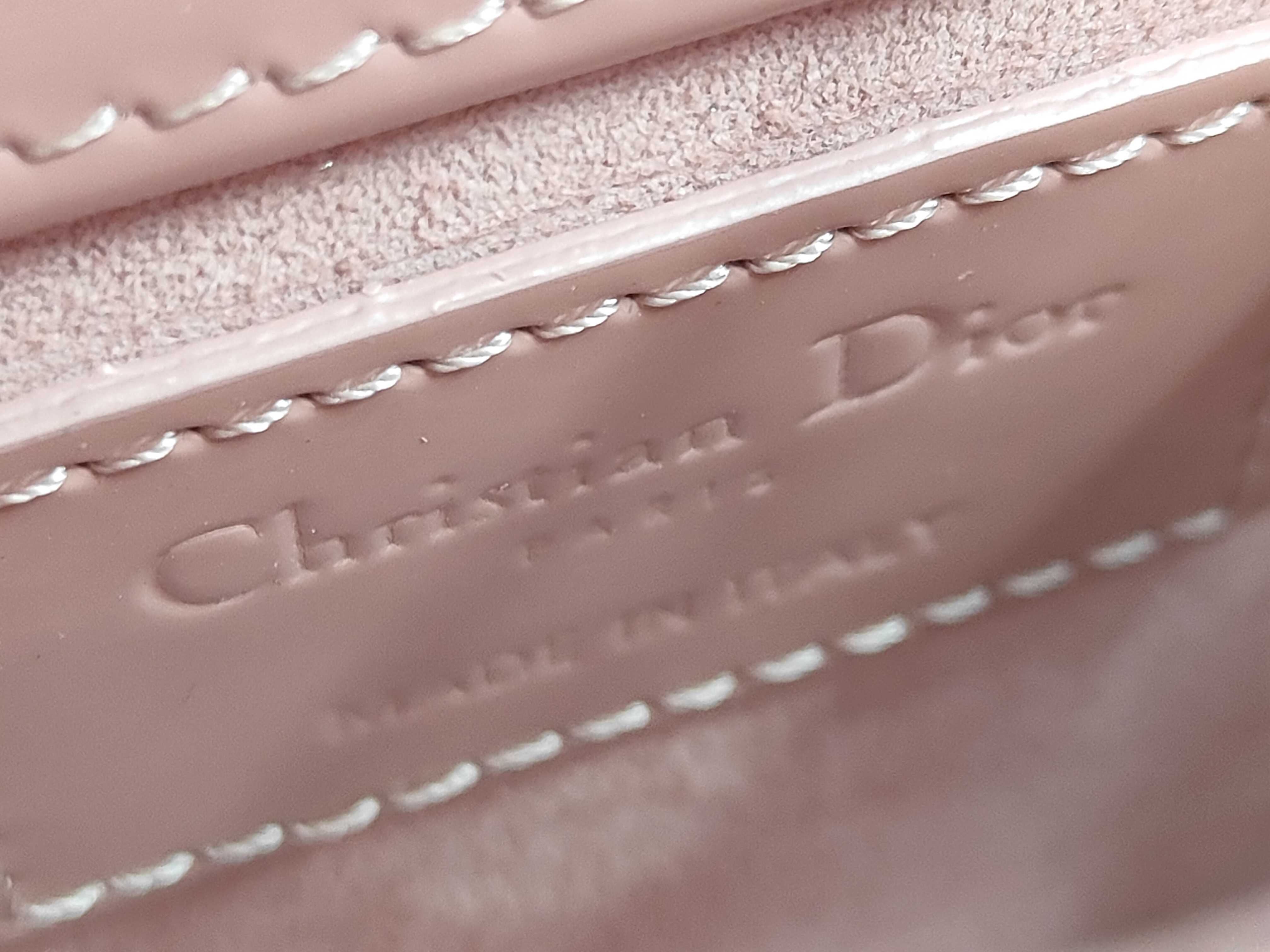 Lady Dior Enamel Handbag, Pink, Mini Handbag — view 9