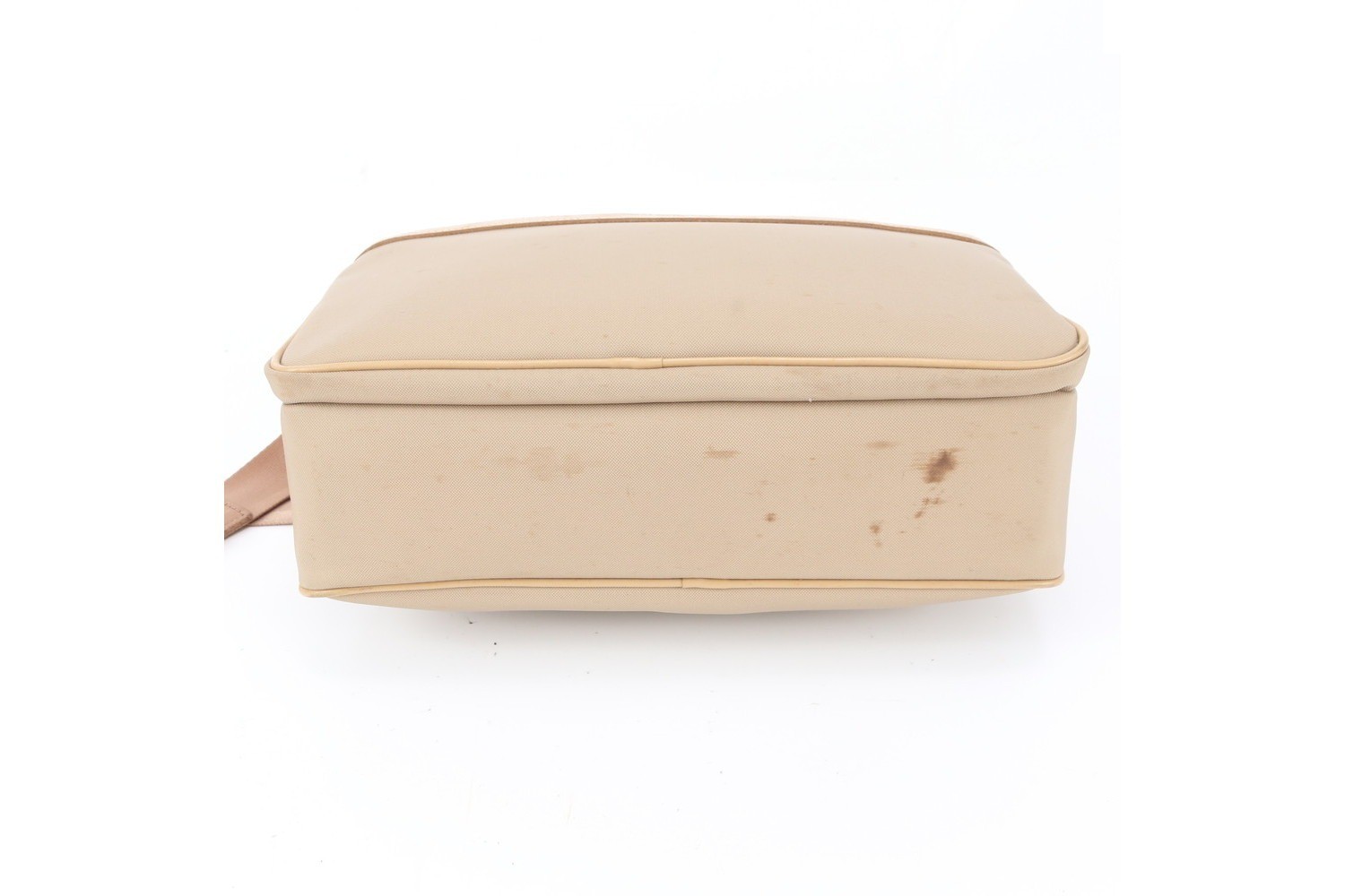 Leather and canvas shoulder bag, crossbody bag, messenger bag. — view 6