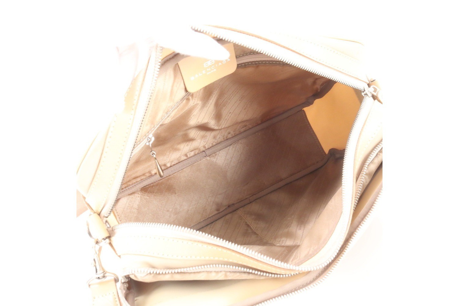 Leather and canvas shoulder bag, crossbody bag, messenger bag. — view 7
