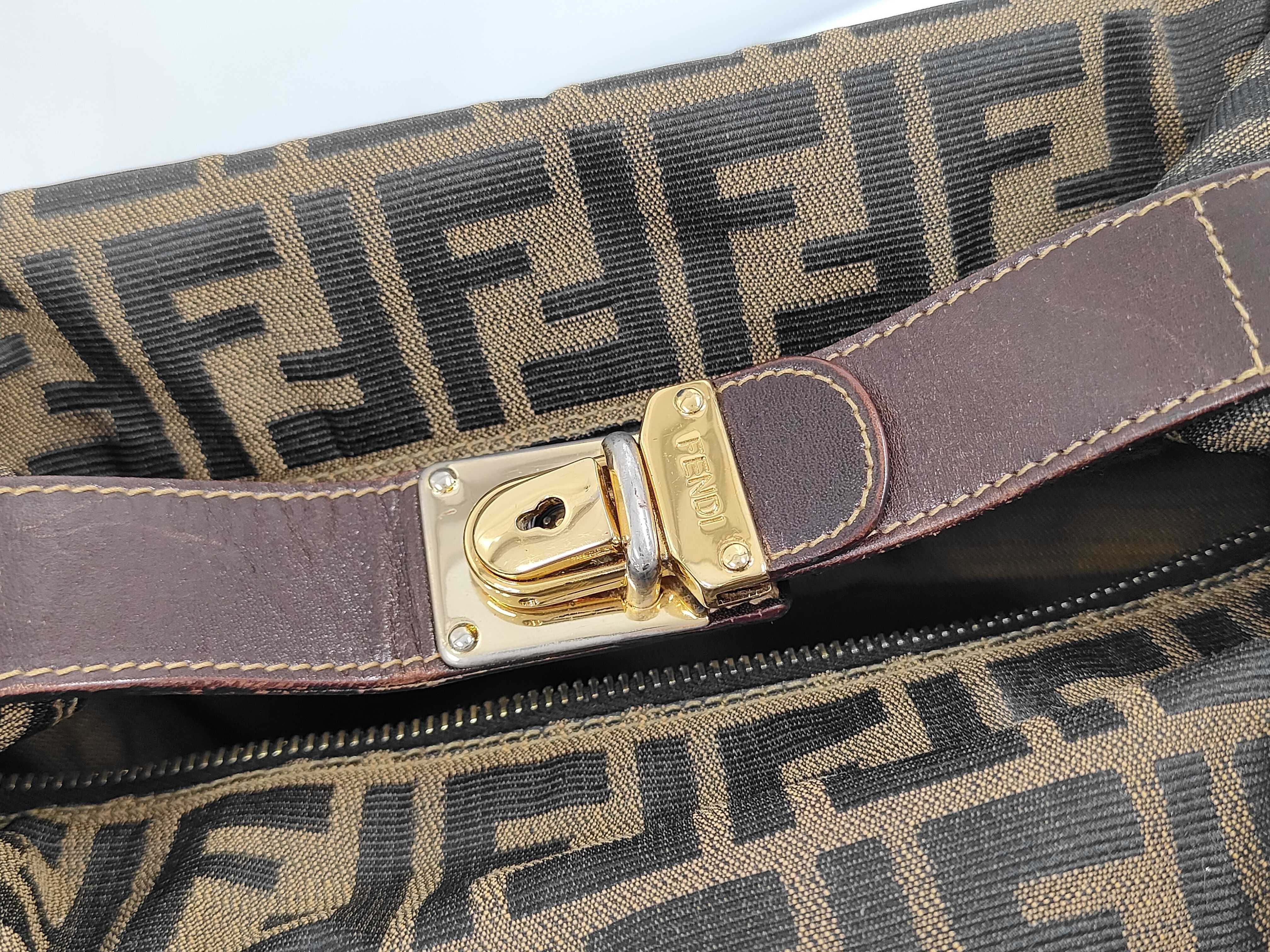 Zucca FF pattern handbag/vanity bag, canvas, brown - Handbag — view 5