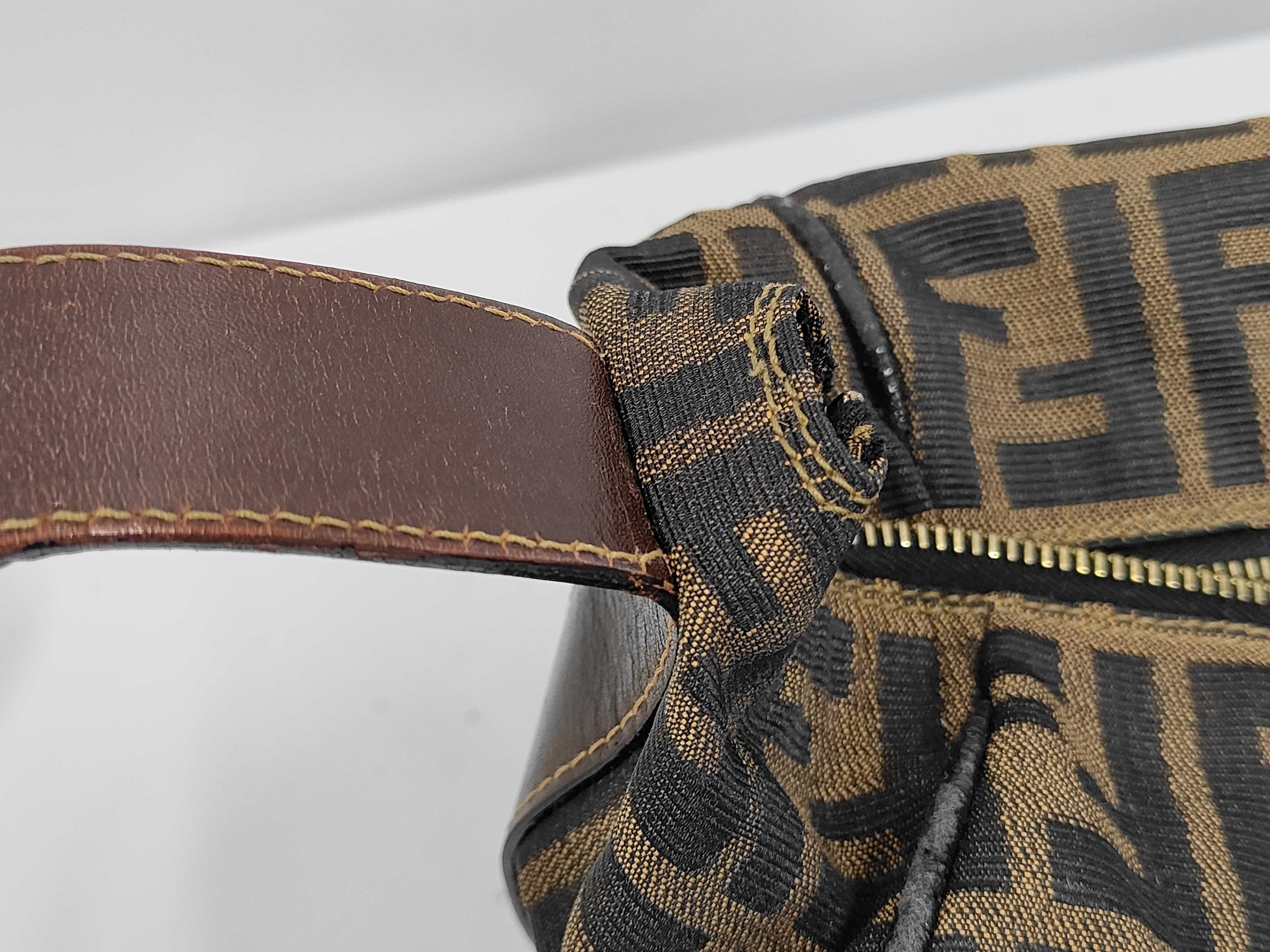 Zucca FF pattern handbag/vanity bag, canvas, brown - Handbag — view 7