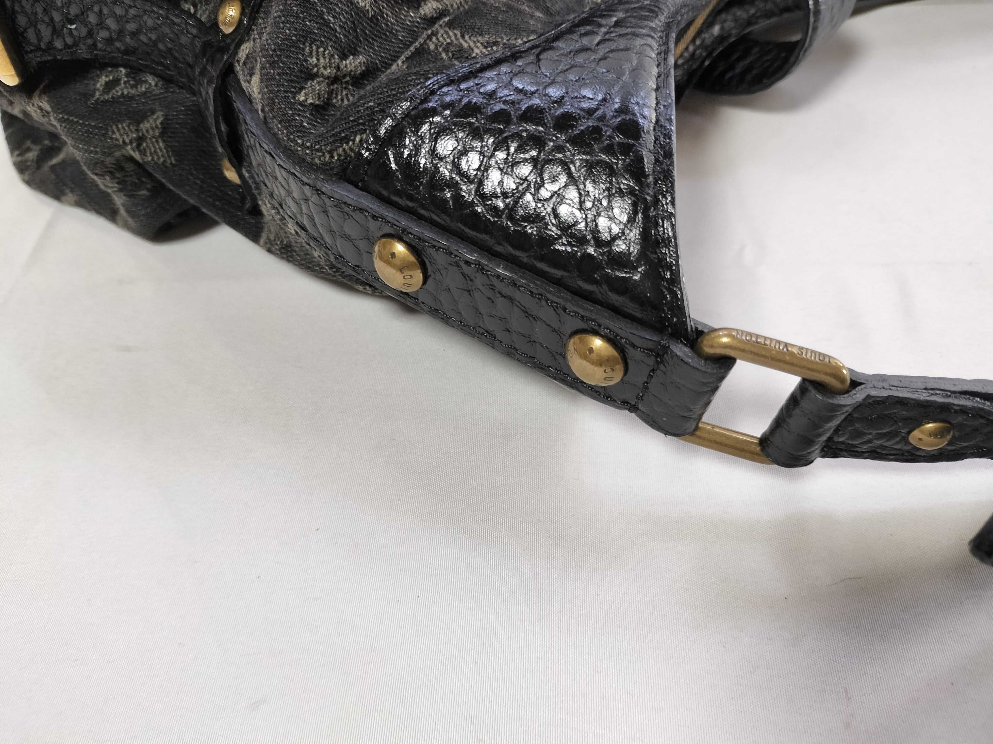 Monogram Denim Slightly Shoulder Bag — view 5