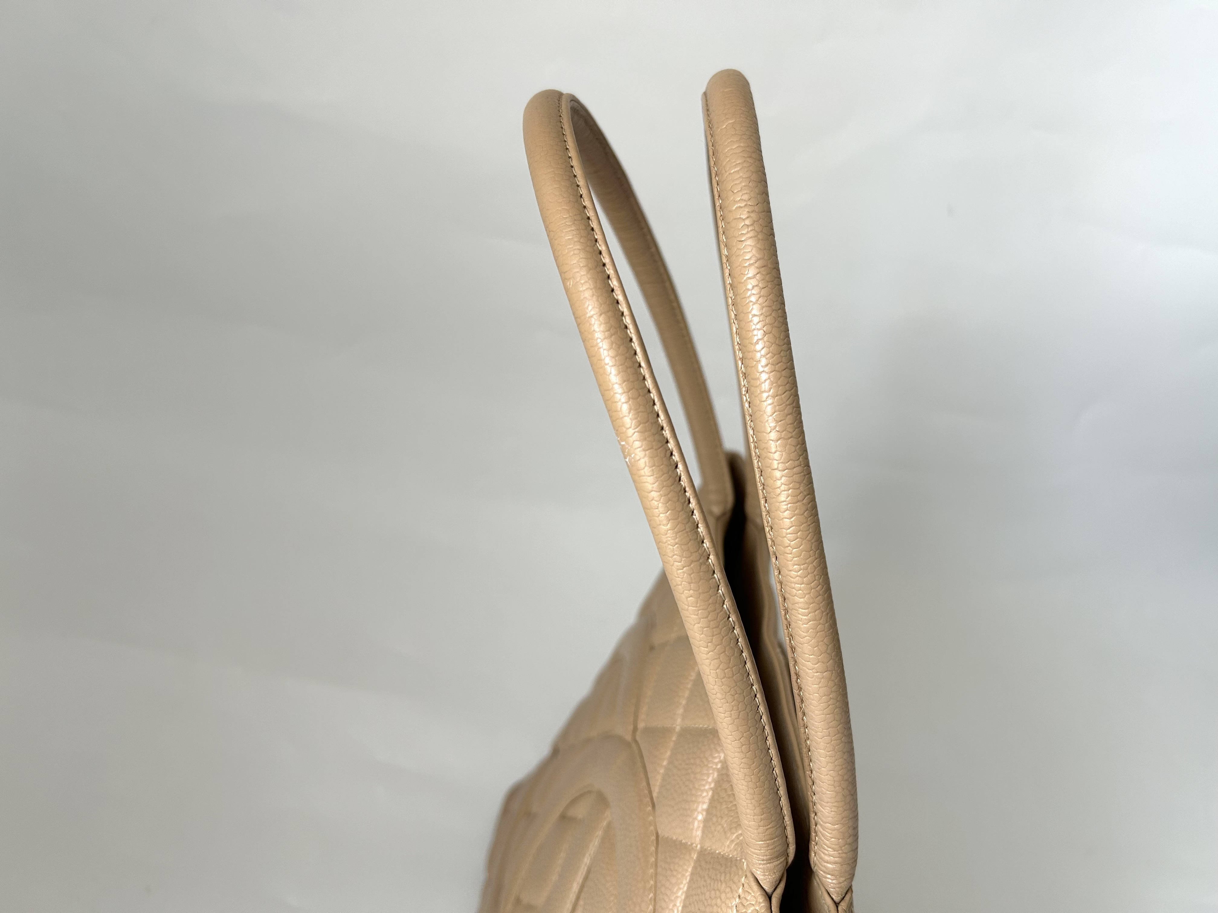 Reprint Tote Caviar Skin Gold Hardware Bag — view 3