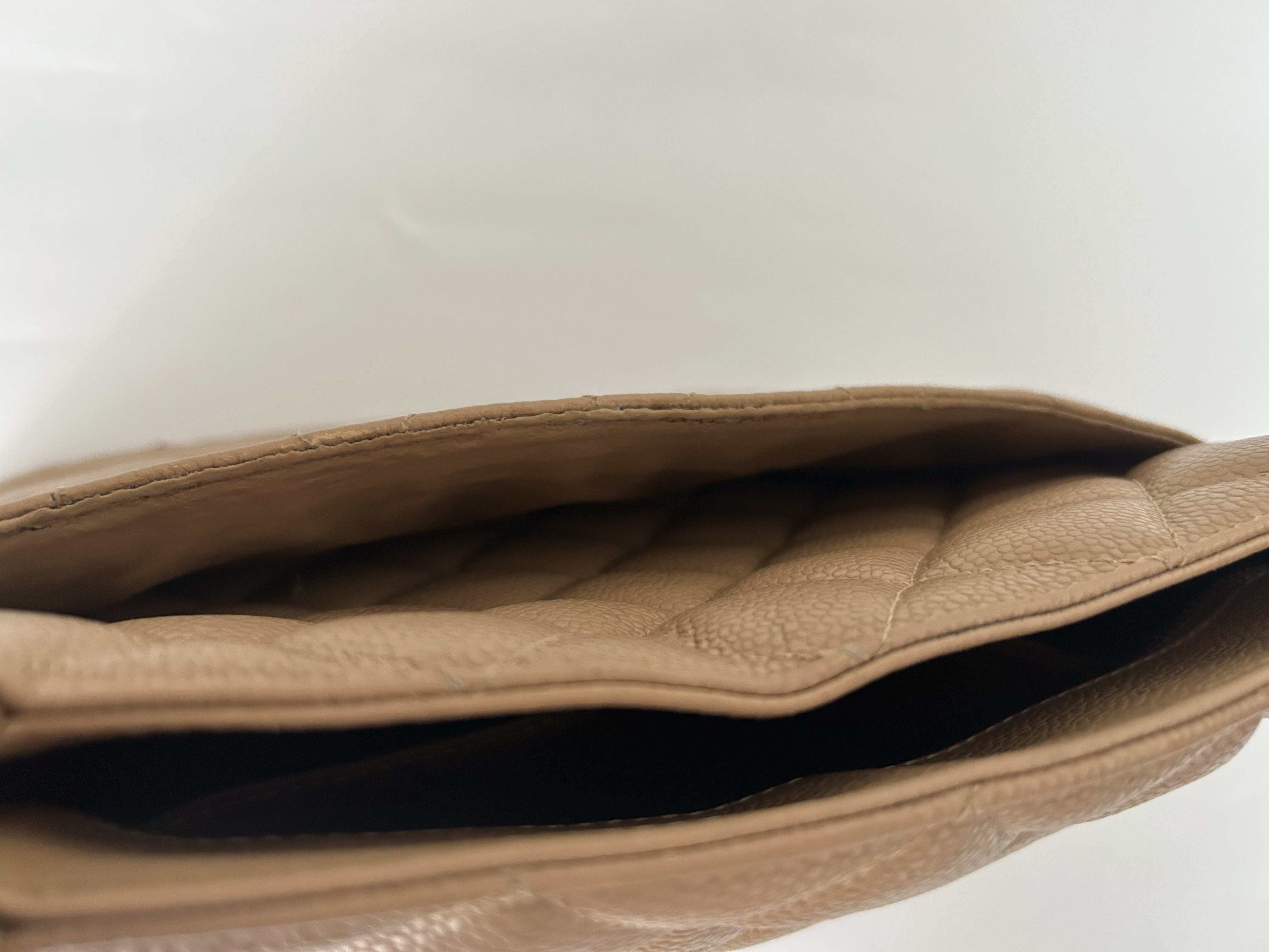 Reprint Tote Caviar Skin Gold Hardware Bag — view 9