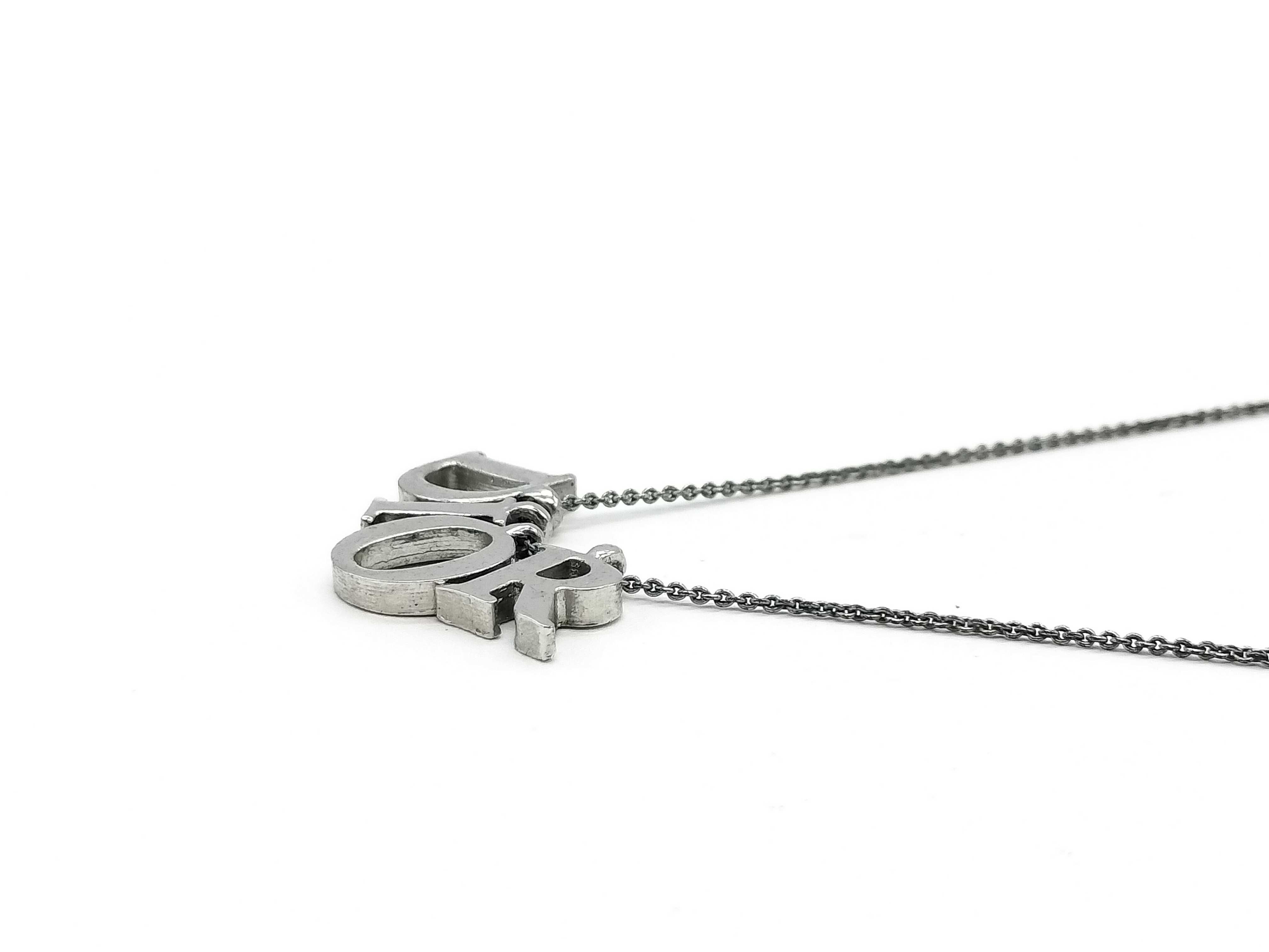 necklace, silver necklace — view 2