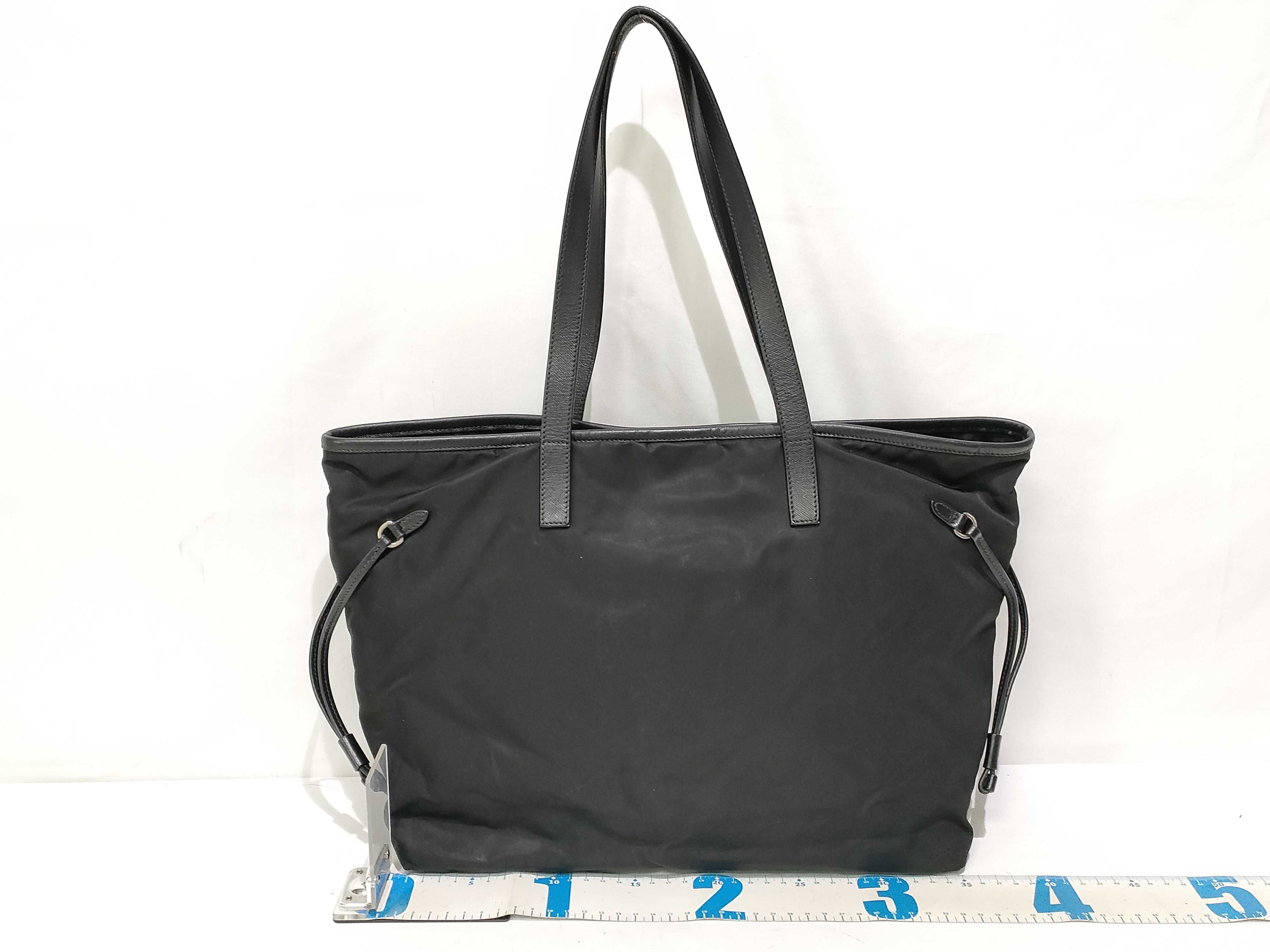 Tessuto Nylon Tote Bag, Black, 1BG401 — view 2