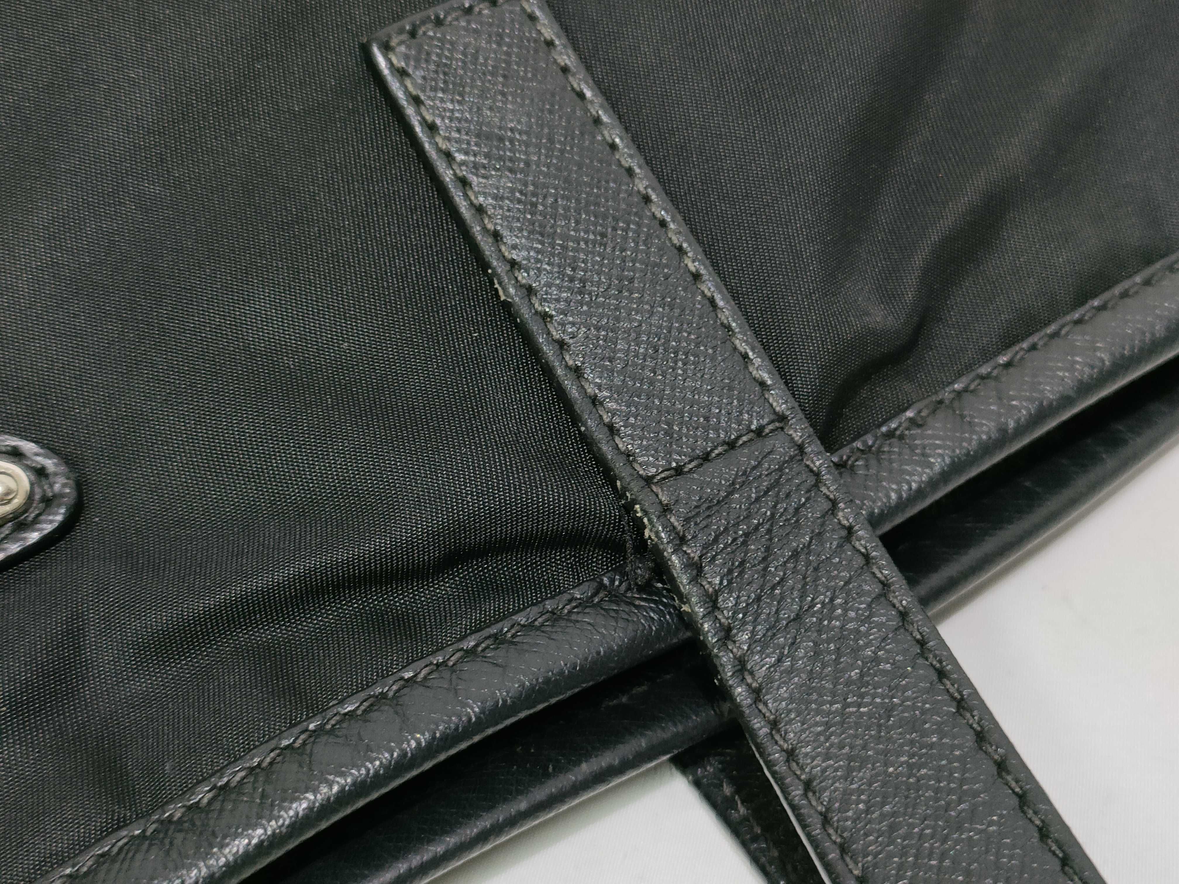 Tessuto Nylon Tote Bag, Black, 1BG401 — view 5
