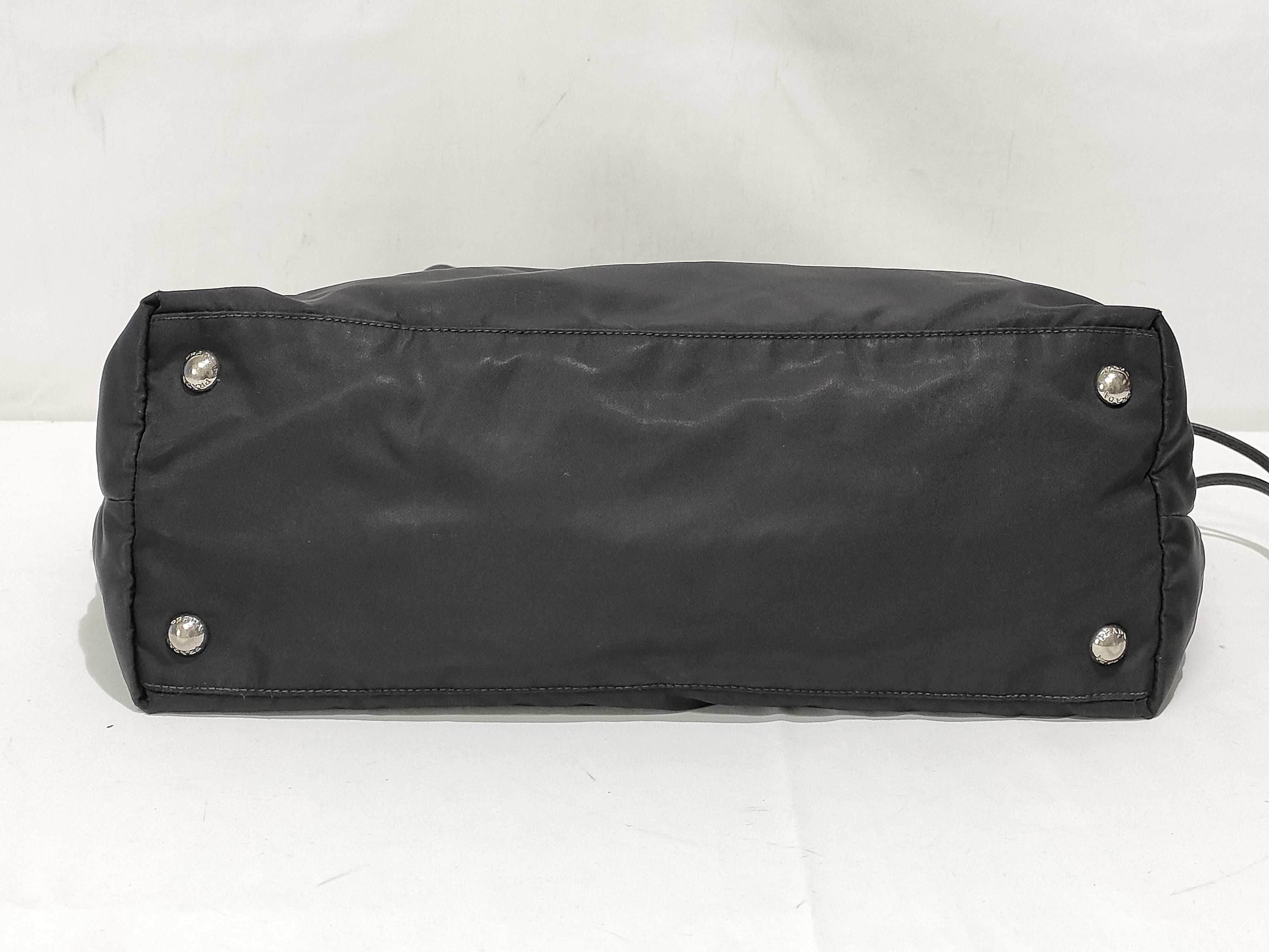 Tessuto Nylon Tote Bag, Black, 1BG401 — view 7