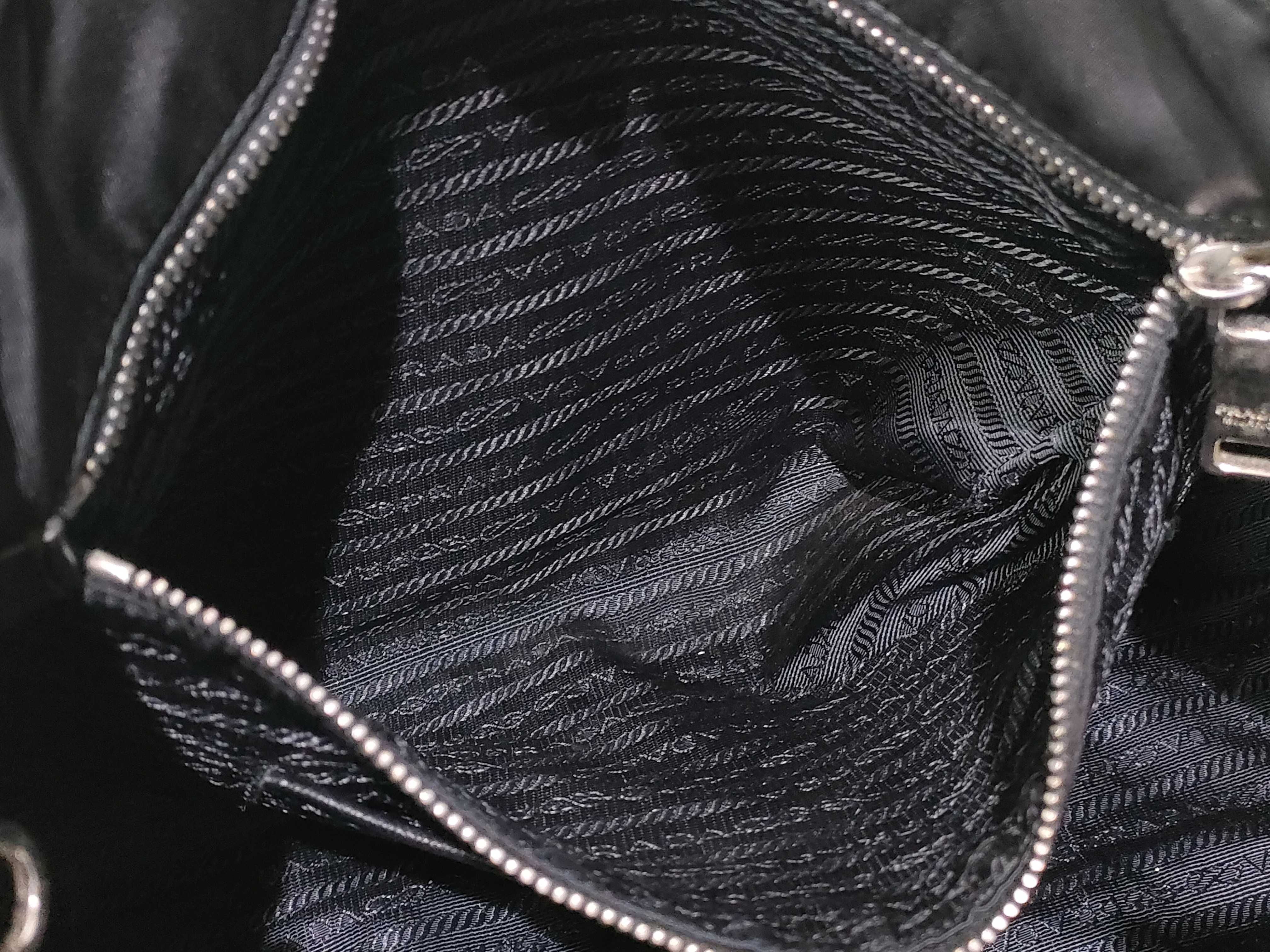 Tessuto Nylon Tote Bag, Black, 1BG401 — view 9