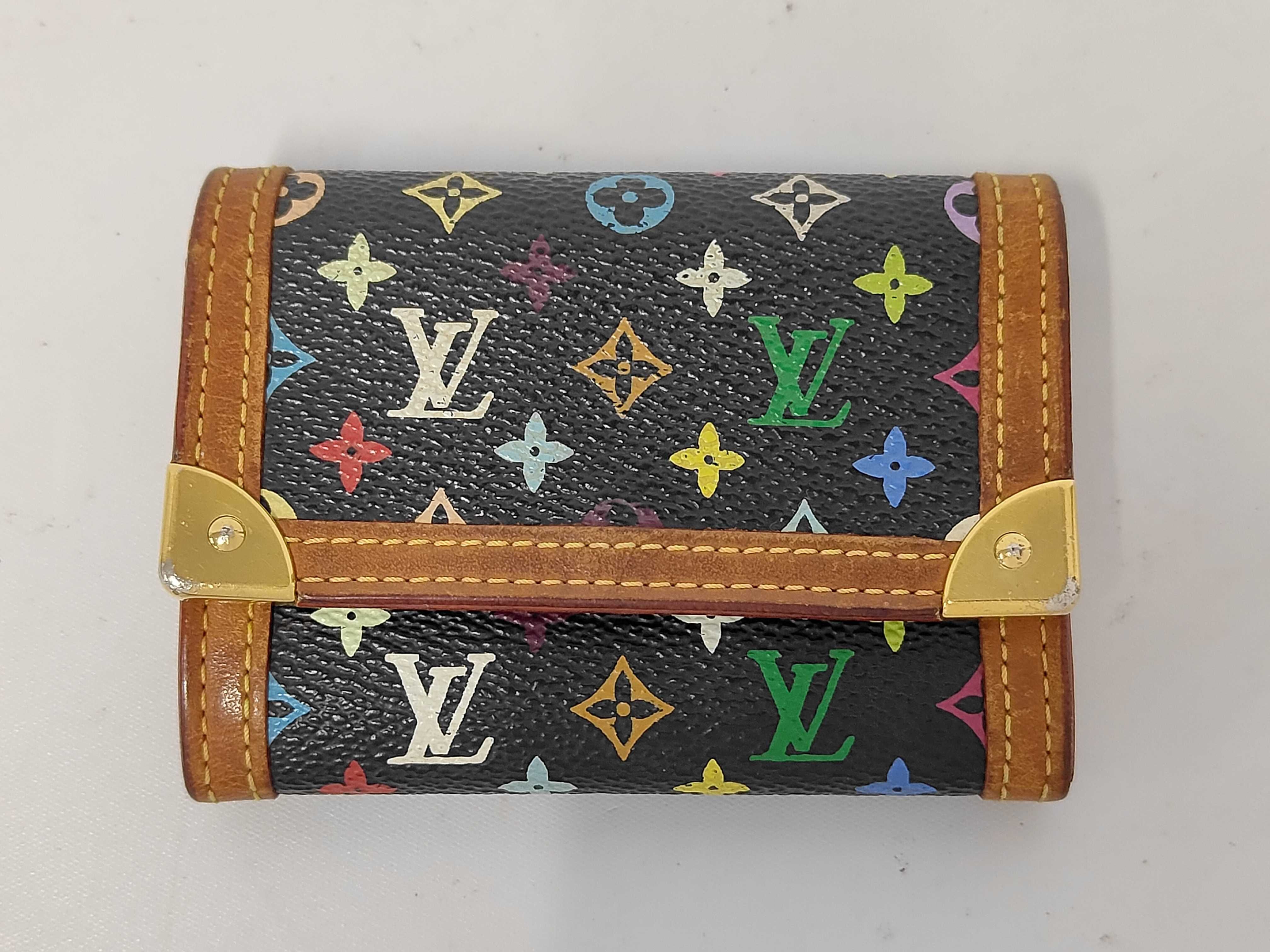 Monogram Multicolor Portemonnaie Plat Coin Case, Wallet M92656 MI0034 Coin Case