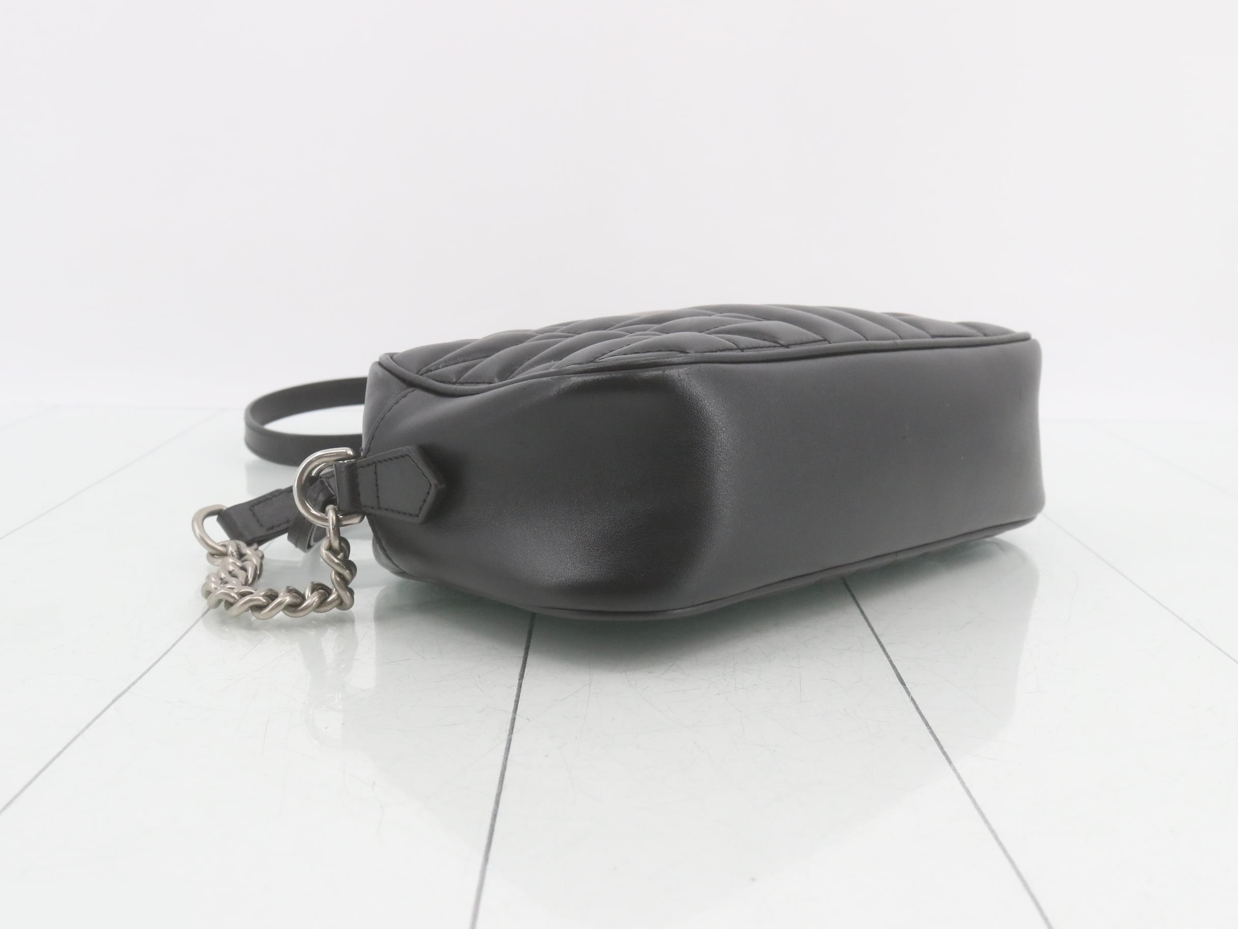 Marmont Shoulder Bag, Black, Quilted, 447632 — view 5