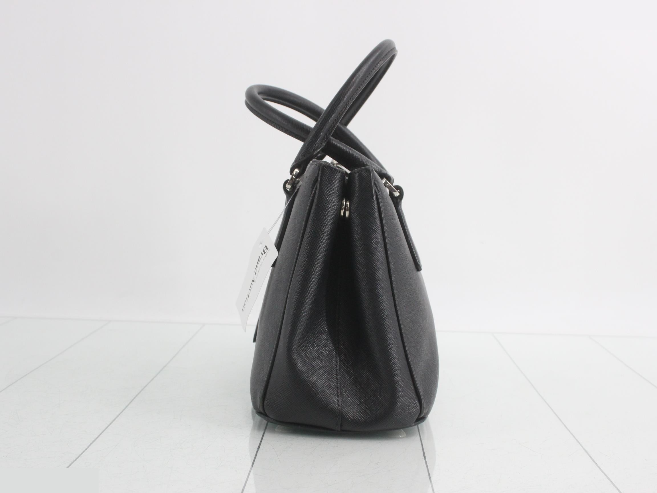 Saffiano Triangle Plate 2-Way Handbag — view 3