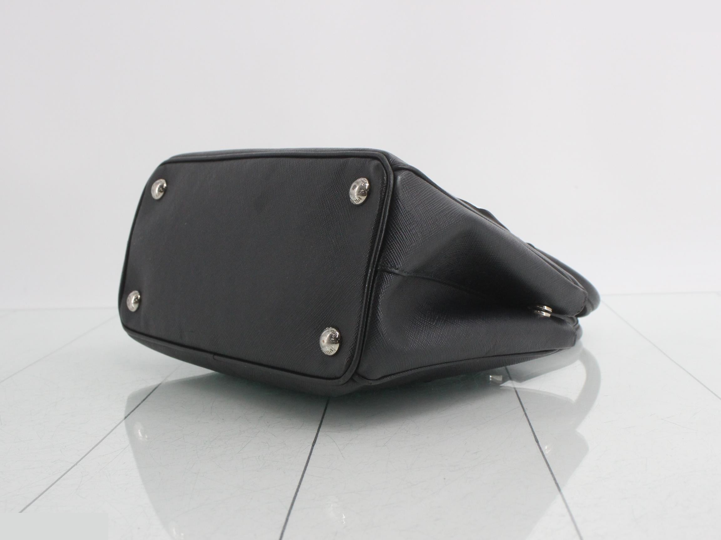 Saffiano Triangle Plate 2-Way Handbag — view 6