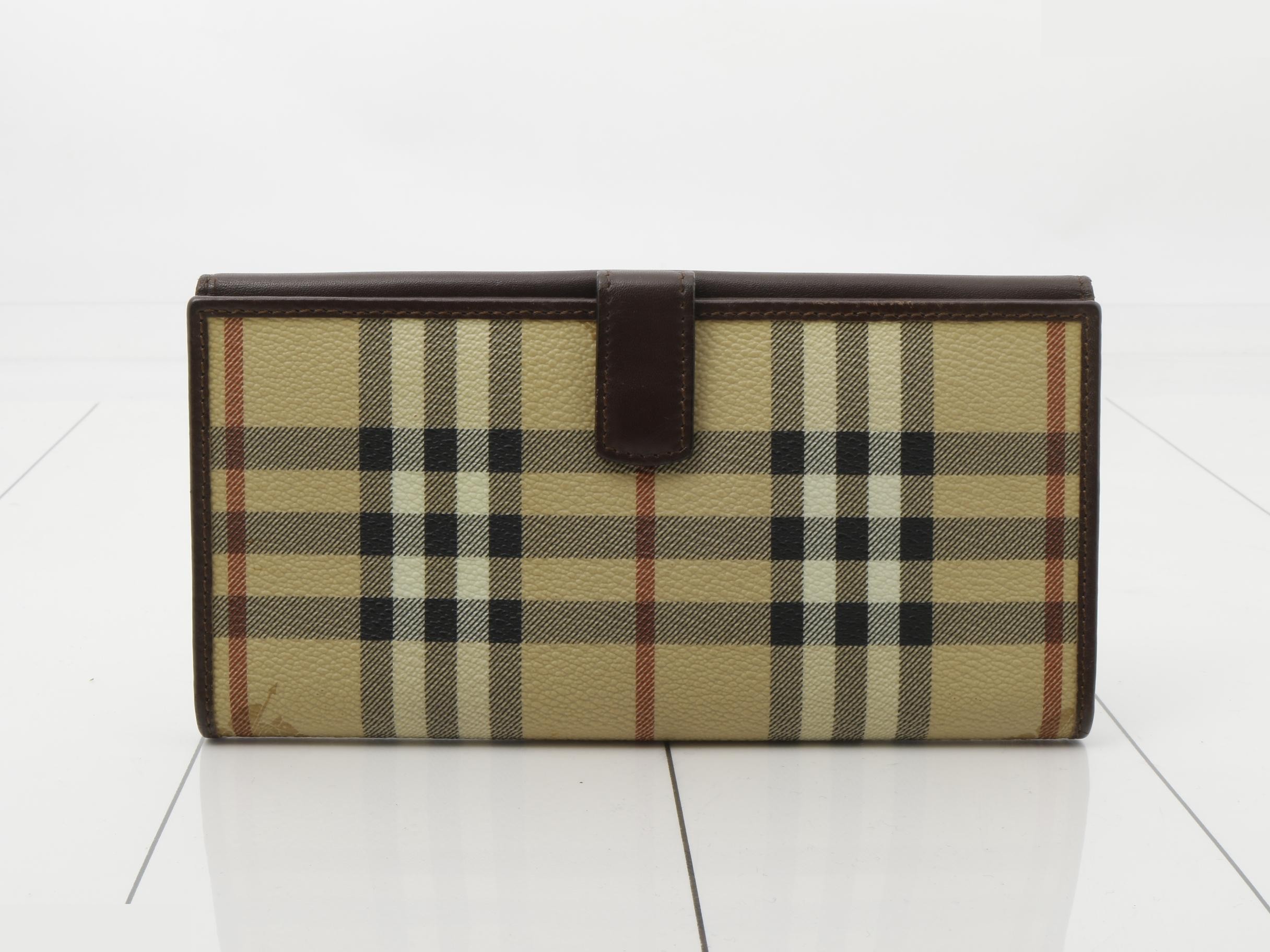 London Long Wallet, Check Pattern, PVC — view 2