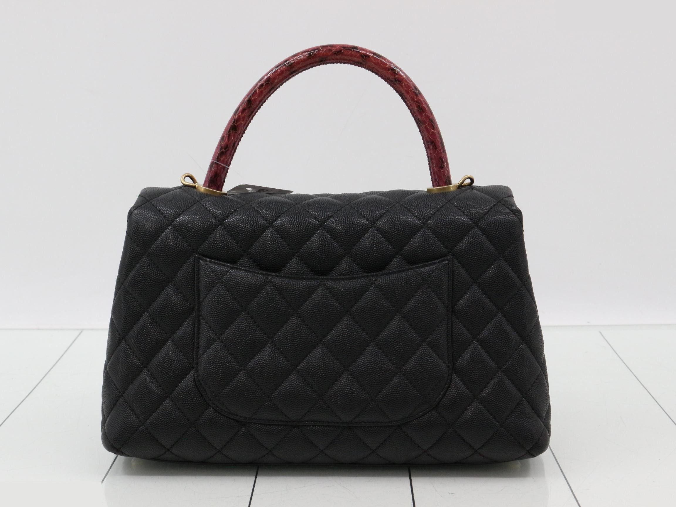 Coco Handle Caviar Skin Coco Mark 2-Way Handbag — view 2