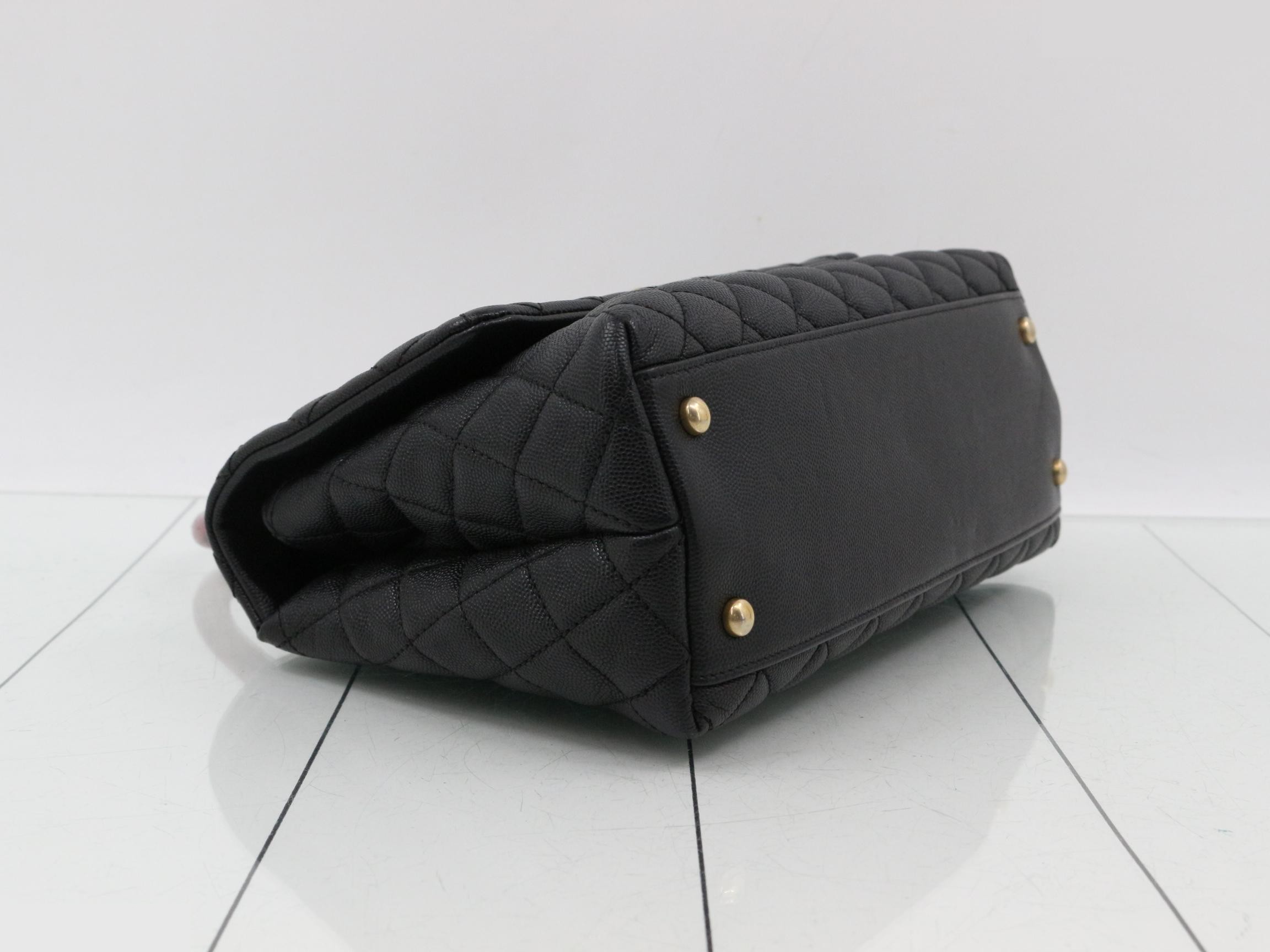 Coco Handle Caviar Skin Coco Mark 2-Way Handbag — view 5