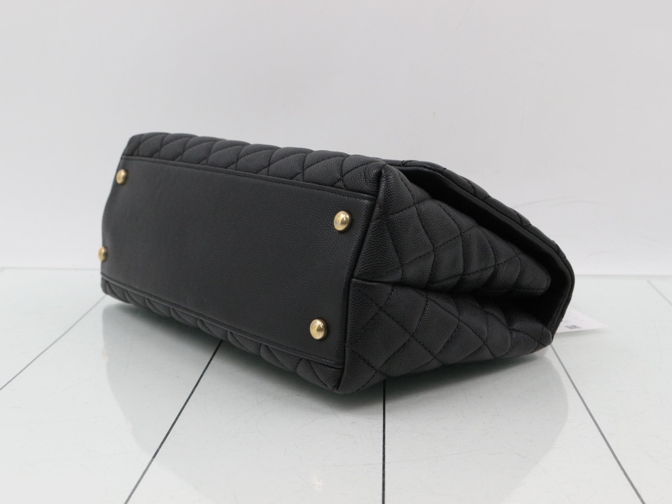 Coco Handle Caviar Skin Coco Mark 2-Way Handbag — view 6