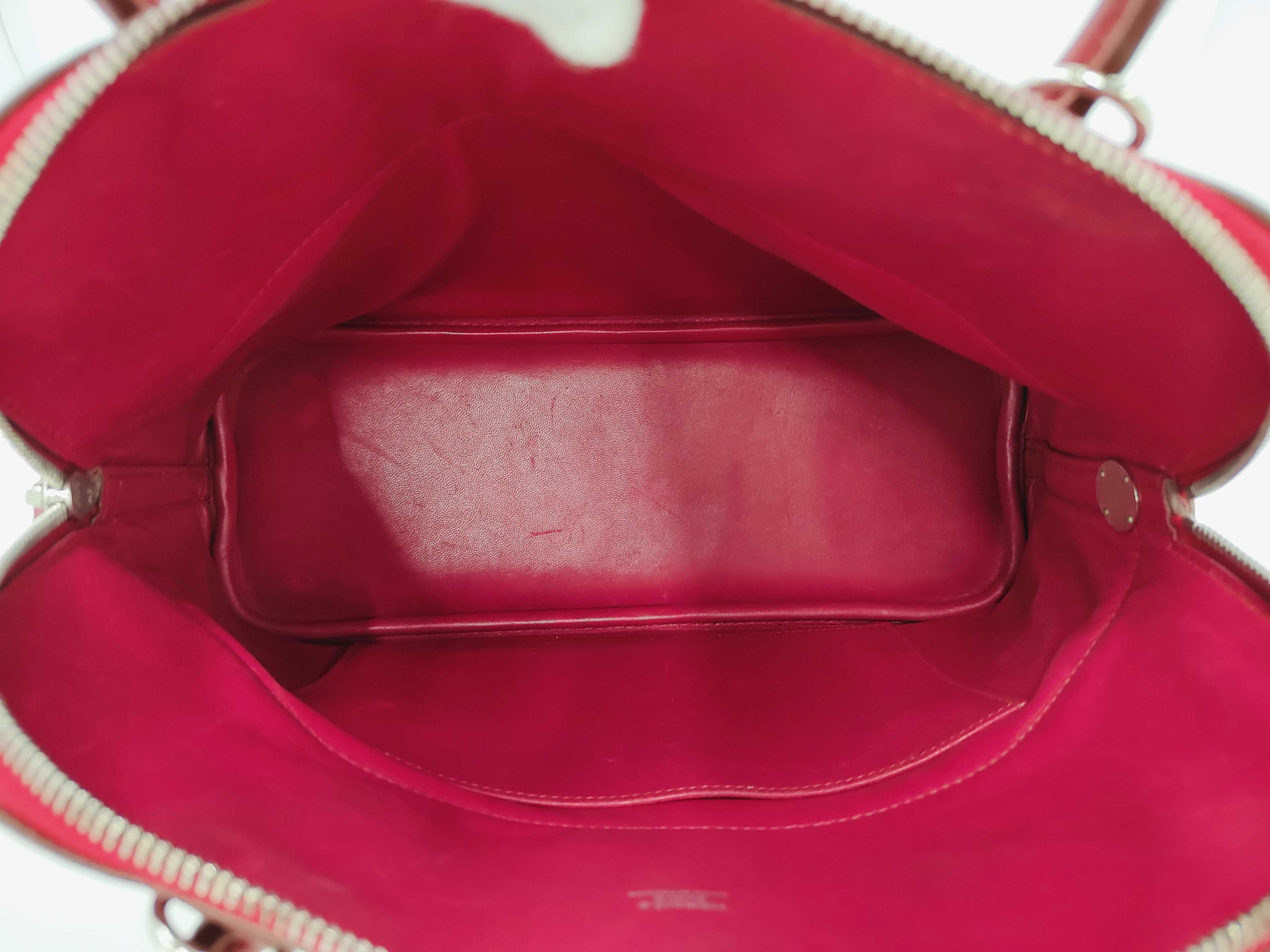 Bolide 31 Taurillon Ruby R stamp SV handbag — view 8