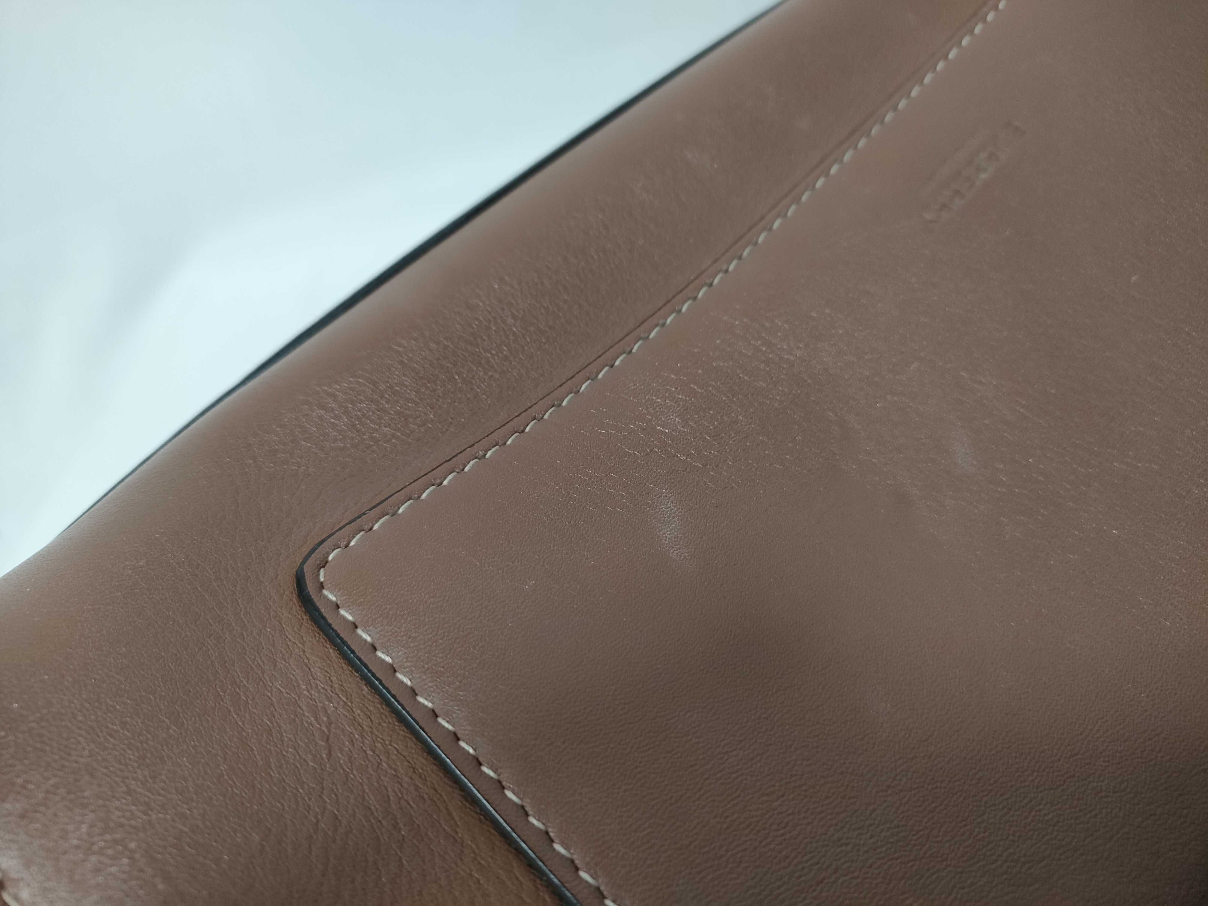 2-way bag with long strap, leather, brown handbag — view 11